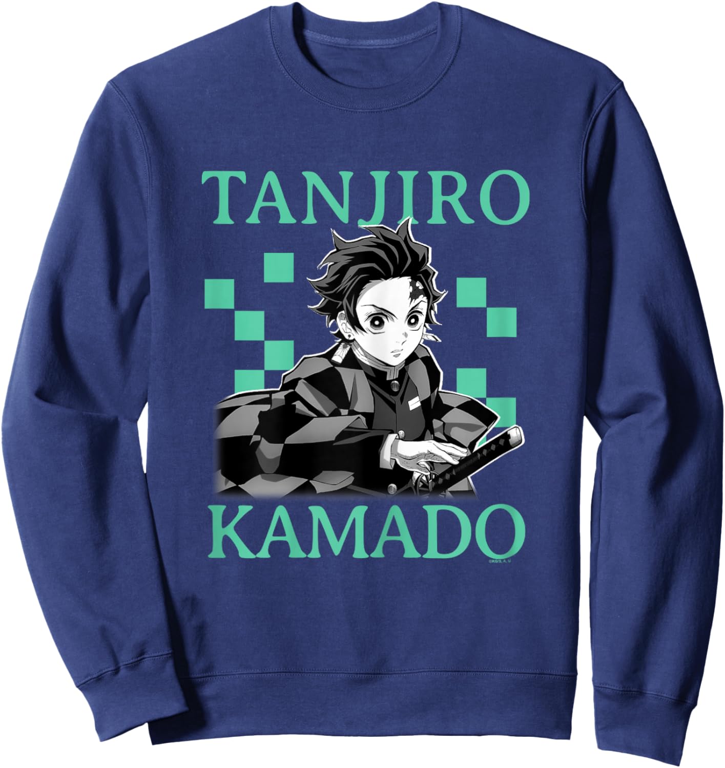 Demon Slayer: Kimetsu no Yaiba Tanjiro Kamado Classic Haori Sweatshirt - Sweatshirt | Navy