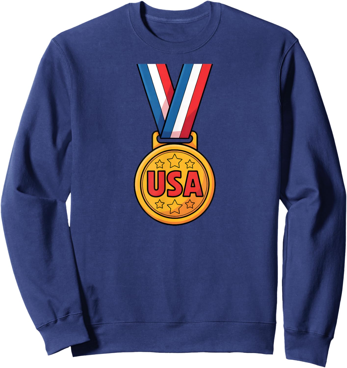 USA Medal - USA Sports Winter and Summer - USA Games Sweatshirt - Sweatshirt | Navy