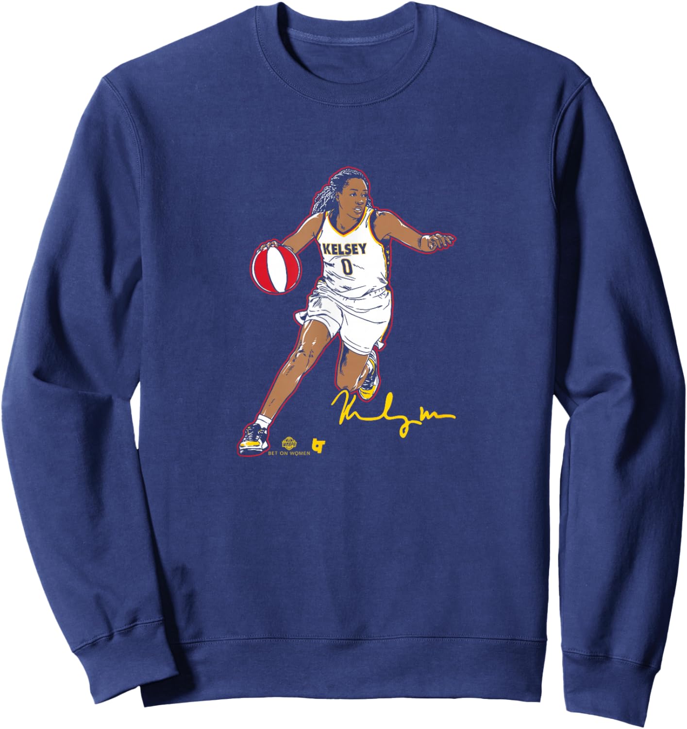 Kelsey Mitchell - Superstar Pose - Indiana Basketball Sweatshirt - Sweatshirt | Navy