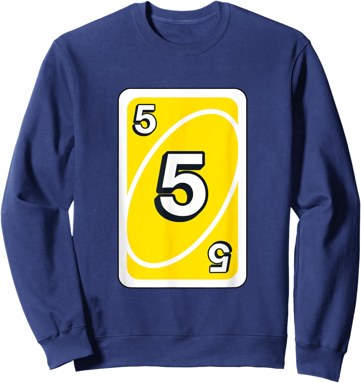 UNO Halloween Yellow 5" Card Sweatshirt - Sweatshirt | Navy