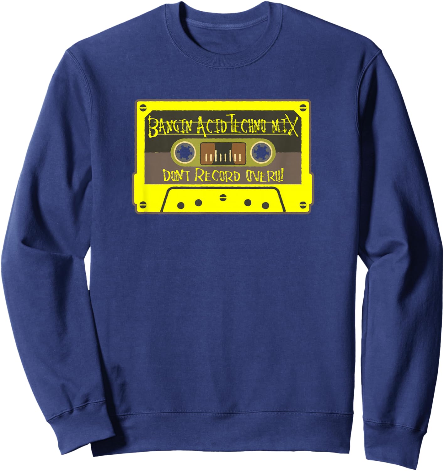 Acid Techno Energy | Underground Rave Vibes Sweatshirt - Sweatshirt | Navy