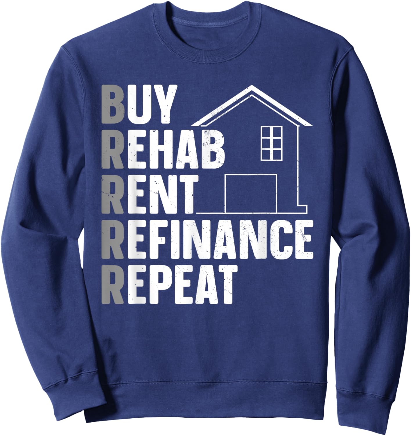 Cool Real Estate Investor Art Women Rental Property Sweatshirt - Sweatshirt | Navy