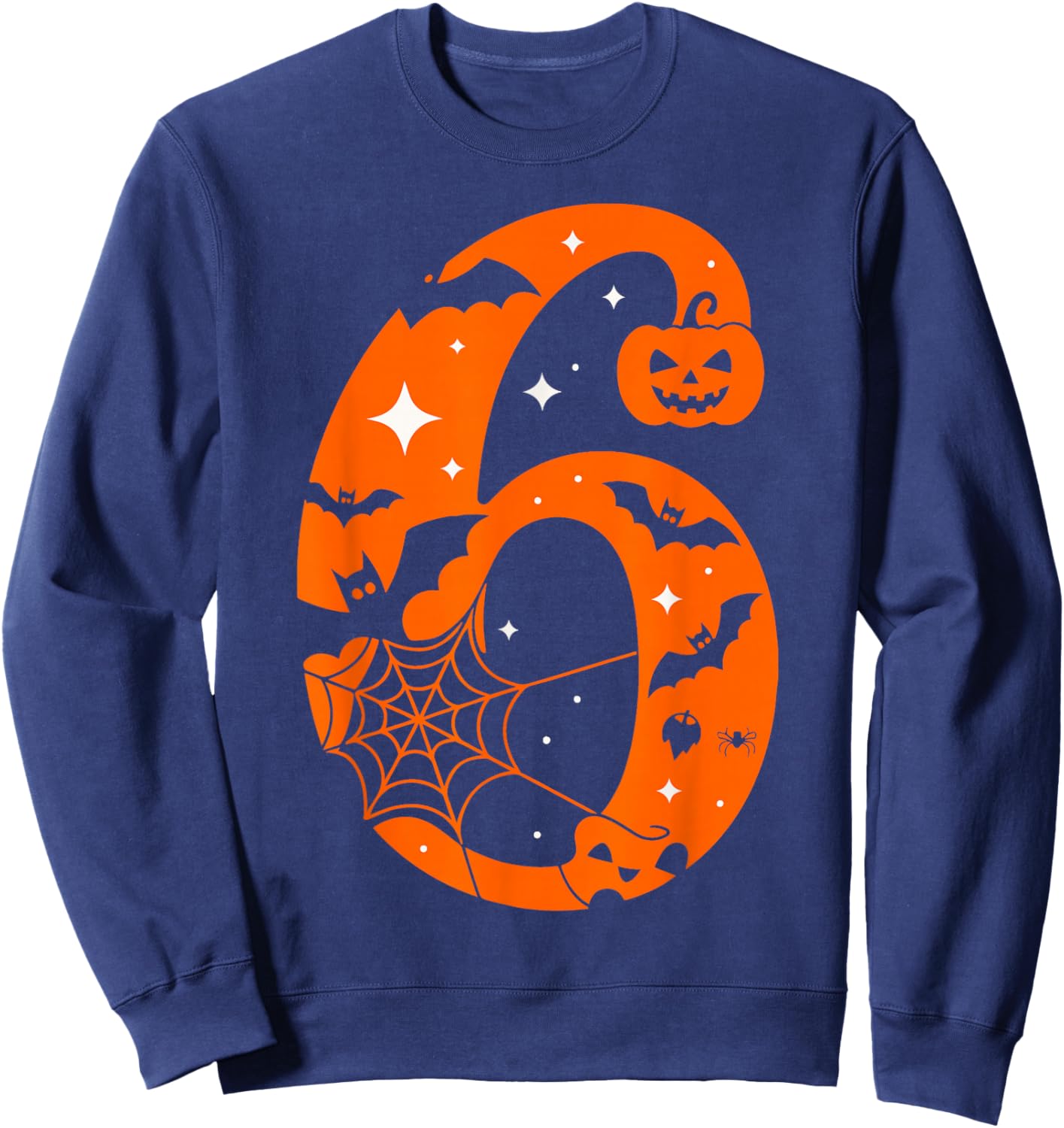 Couple Halloween Costume 6 7 Rizz Six Seven Meme Sweatshirt - Sweatshirt | Navy