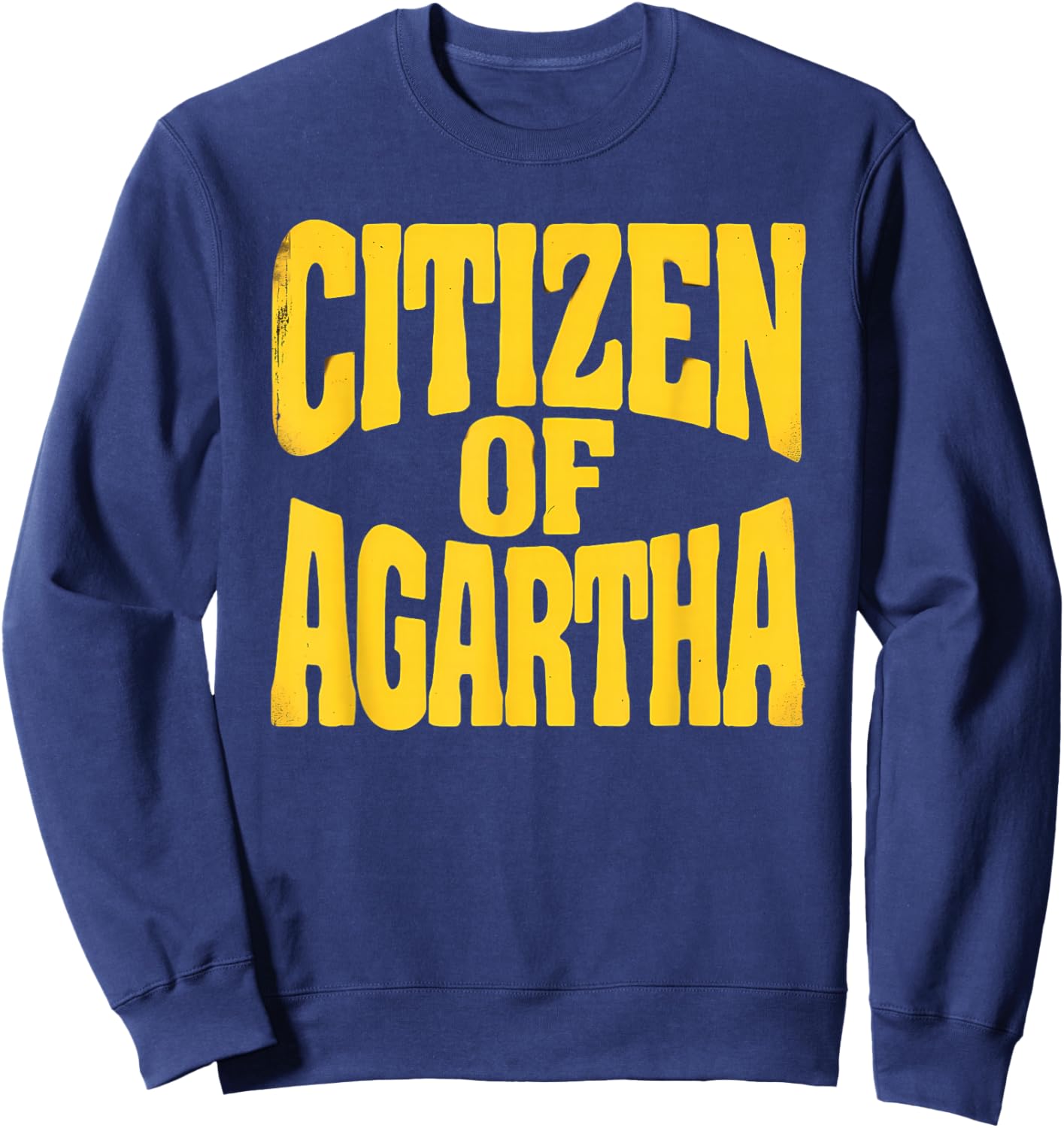 Citizen of Agartha Hollow Earth Explorer Retro Believer Sweatshirt - Sweatshirt | Navy