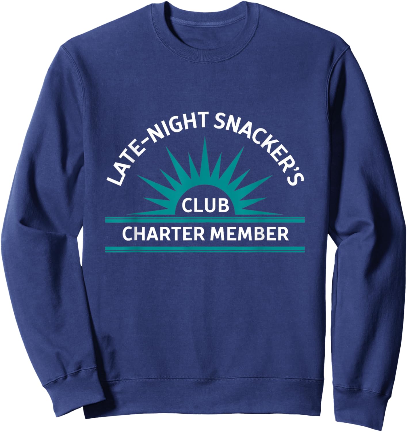 Late-Night Snacker's Club Sweatshirt - Sweatshirt | Navy