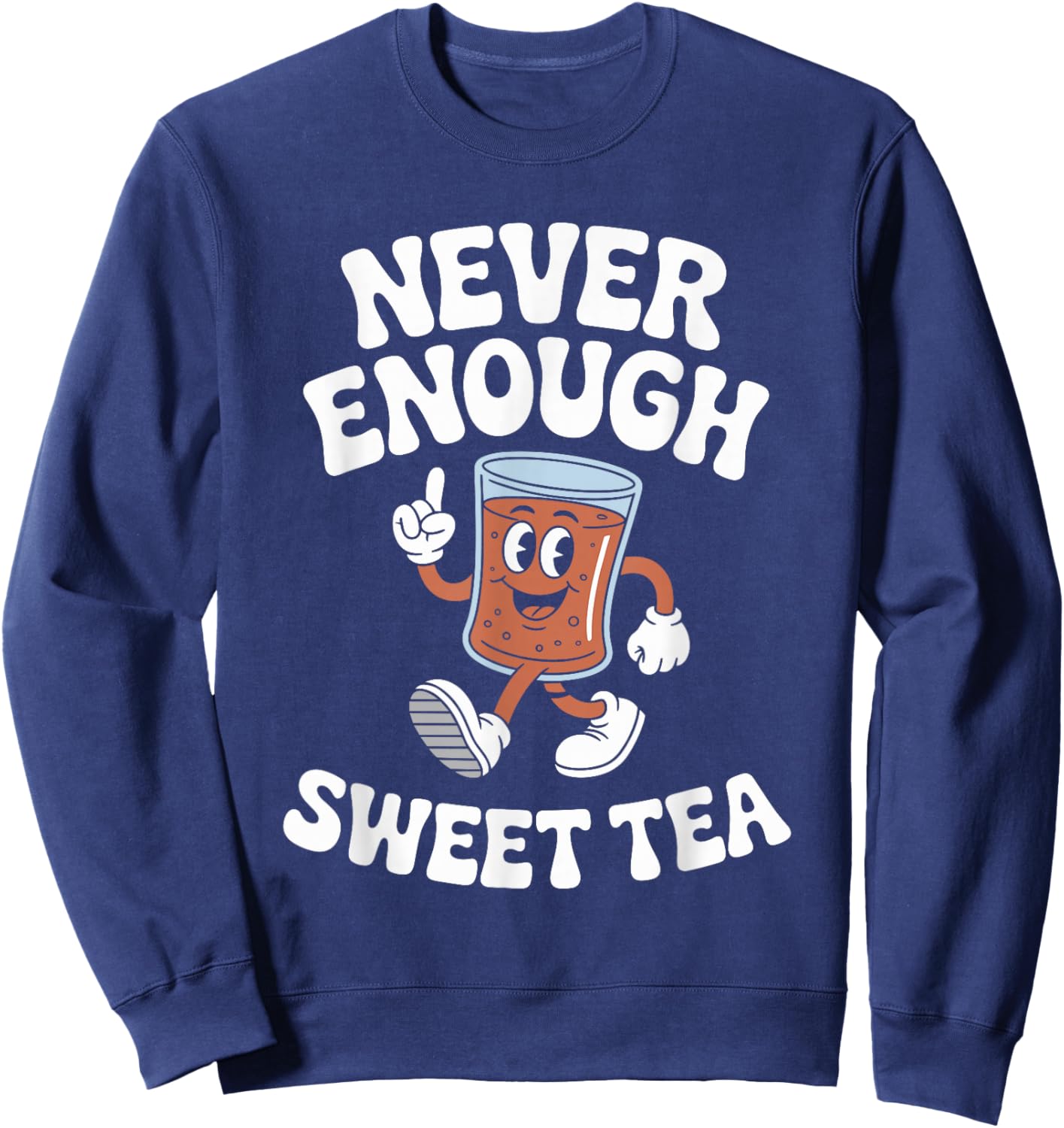 Funny Sweet Tea Retro Sweatshirt - Sweatshirt | Navy