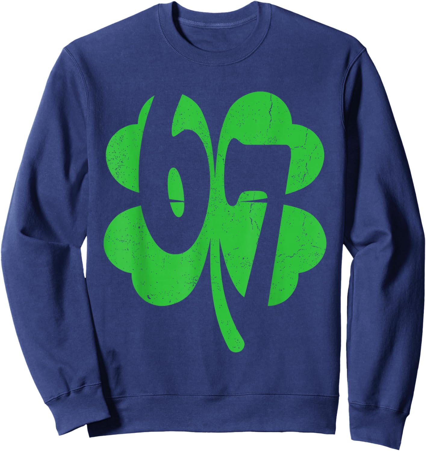 Six Seven 67 Shamrock St Paddy's Kid Boys St Patrick's Day Sweatshirt - Sweatshirt | Navy