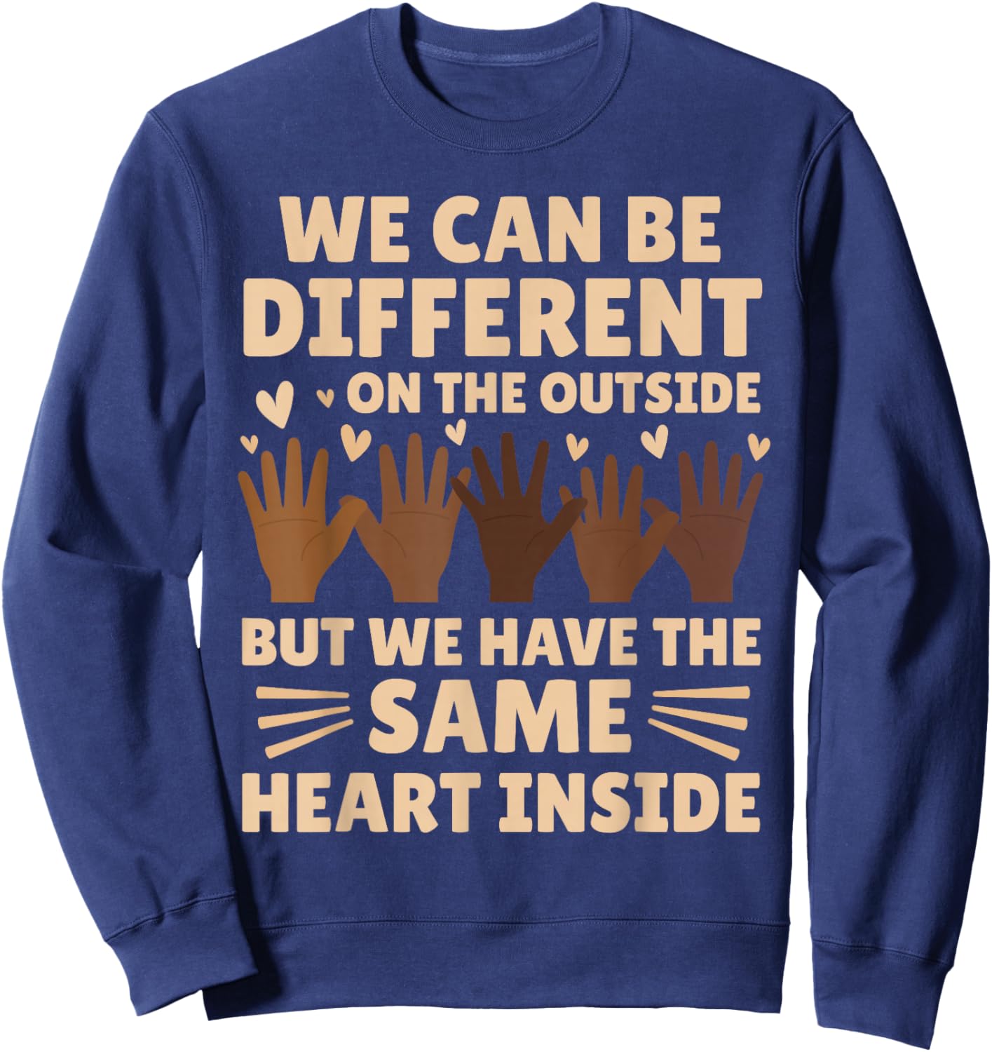 Same Heart Black History Month African American Women Kids Sweatshirt - Sweatshirt | Navy