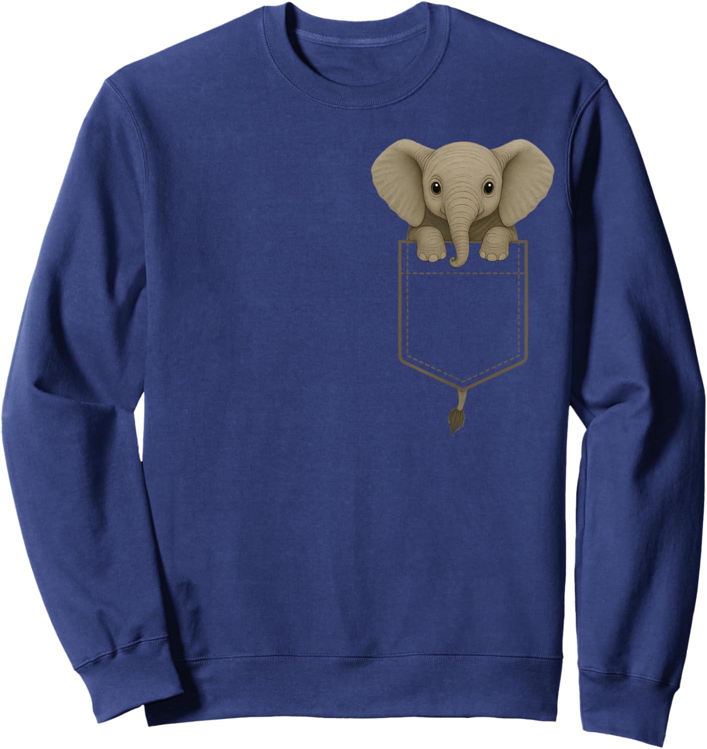 Funny Elephant Lover Men Adults Kids Sweatshirt - Sweatshirt | Navy