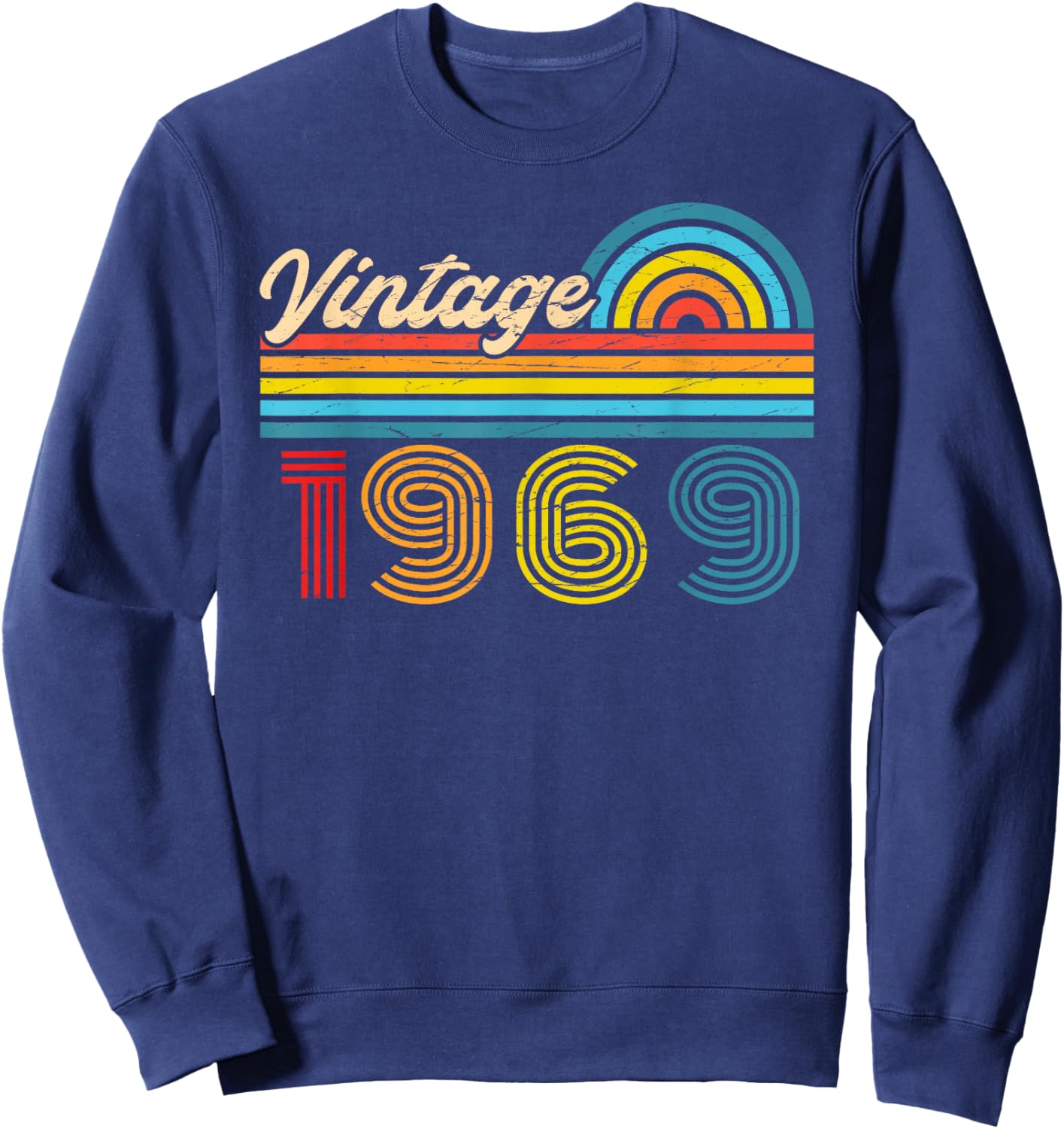 57th Birthday Retro Vintage 1969 Men Women Sweatshirt - Sweatshirt | Navy