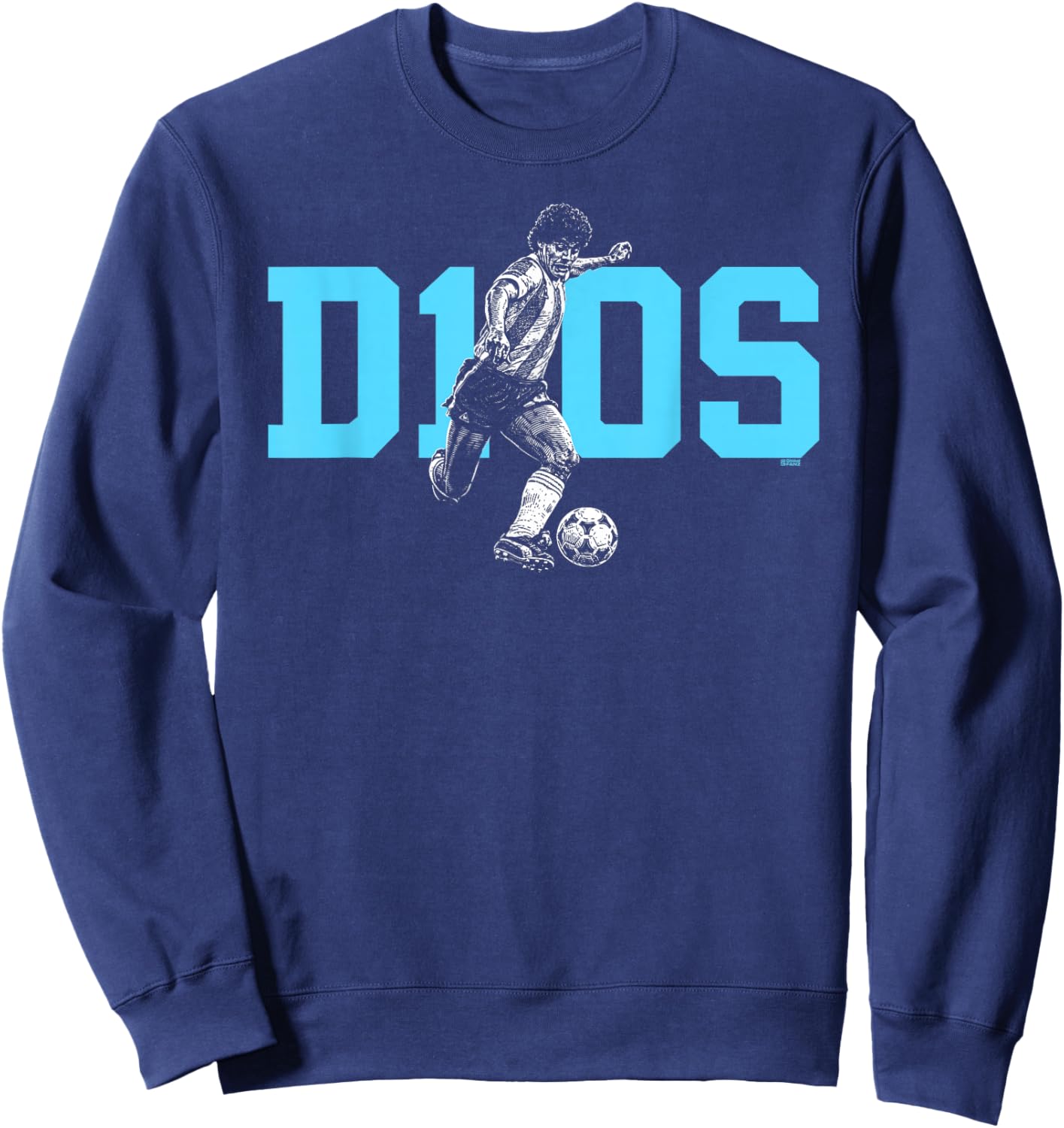 Diego Maradona D10S La Mano de Dios Retro Soccer Legend Sweatshirt - Sweatshirt | Navy