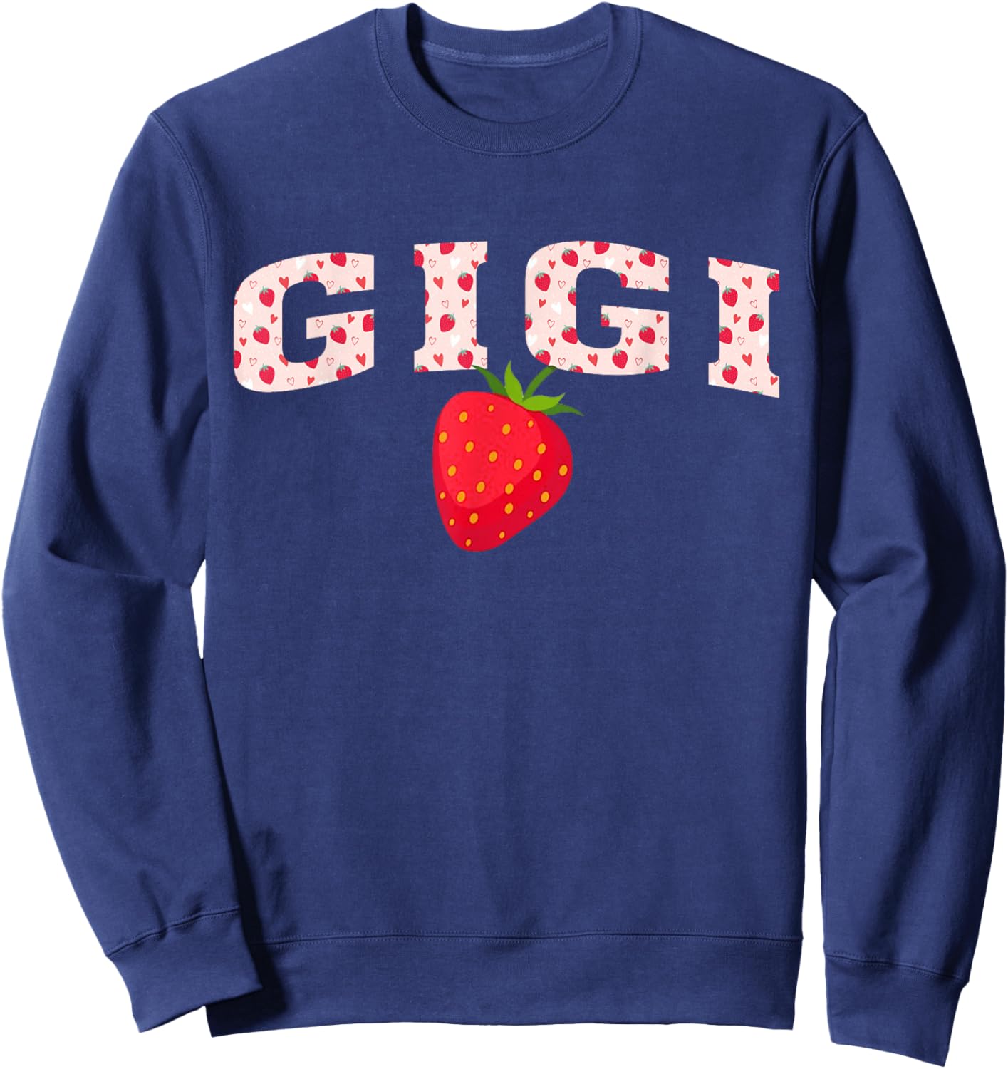 Gigi First Birthday Strawberry Family Matching Sweatshirt - Sweatshirt | Navy