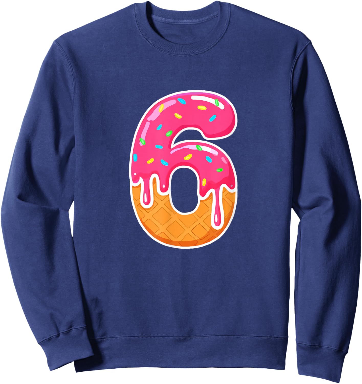 67 Ice Cream Drip Meme Funny 6 7 Costume Couple Sweatshirt - Sweatshirt | Navy