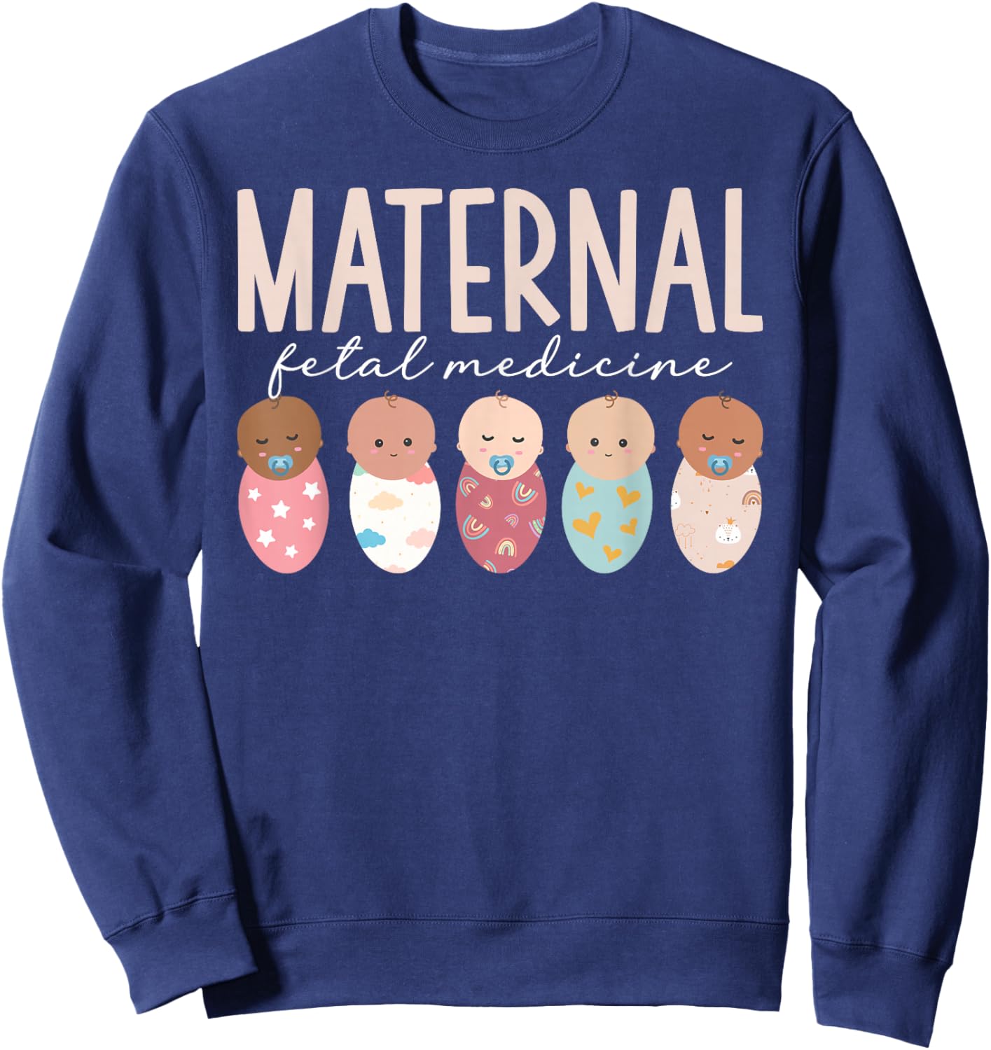 Maternal Fetal Medicine Sonographer MFM Sonographer Sweatshirt - Sweatshirt | Navy