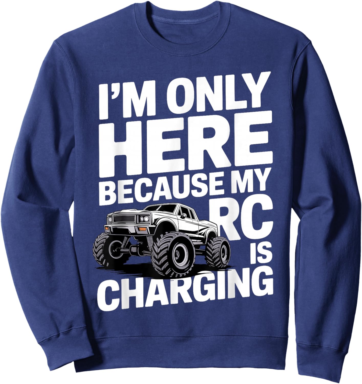 RC Car Design Women Kids RC Race Car Lover RC Car Sweatshirt - Sweatshirt | Navy