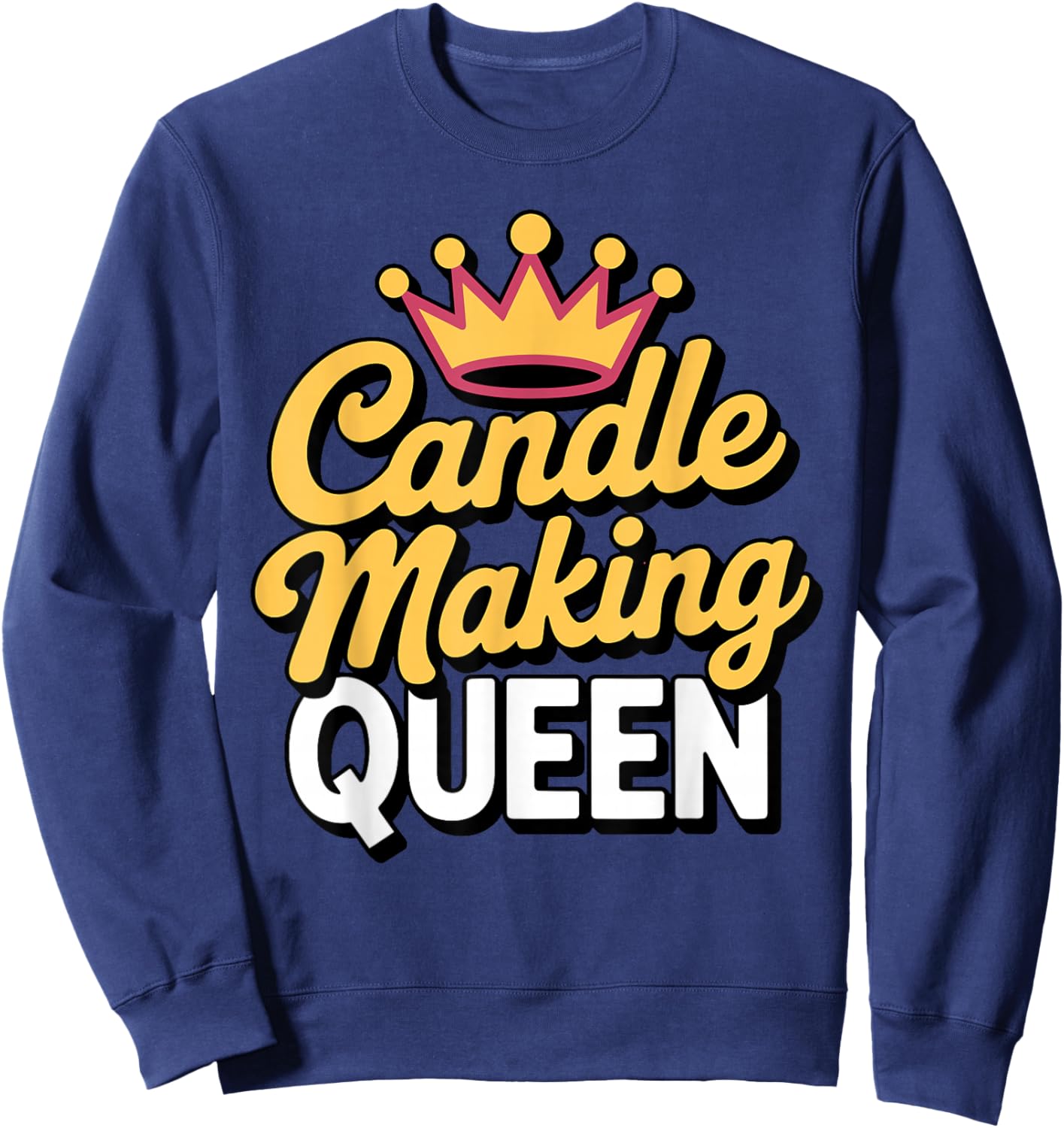 Cool Candle Making Art Girls Lady Candle Maker Sweatshirt - Sweatshirt | Navy