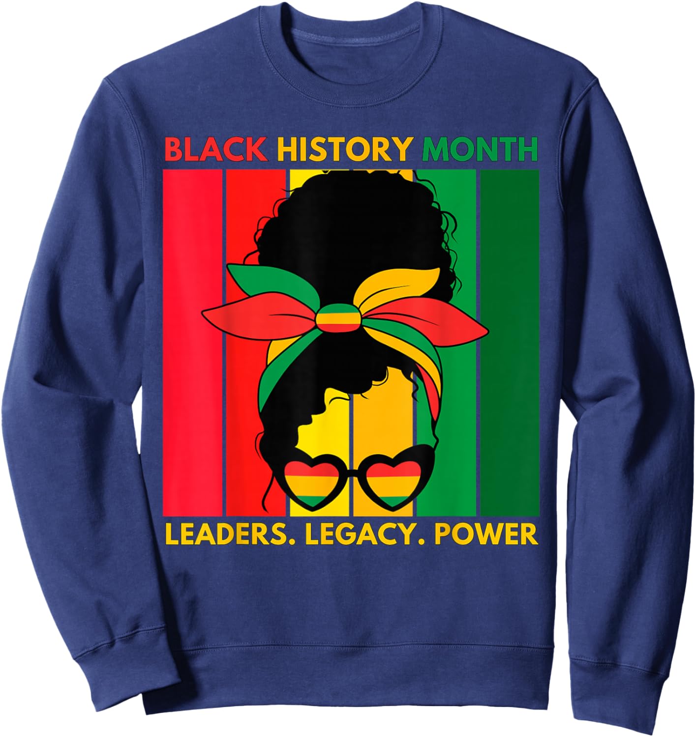 Black History Month African American Sweatshirt - Sweatshirt | Navy