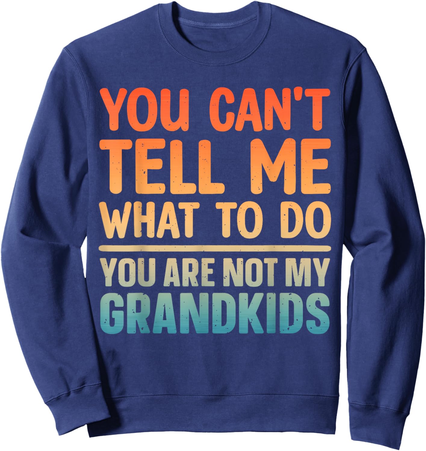 Grandpa Art for Grandfather Papa Papi from Grandkids Grandpa Sweatshirt - Sweatshirt | Navy