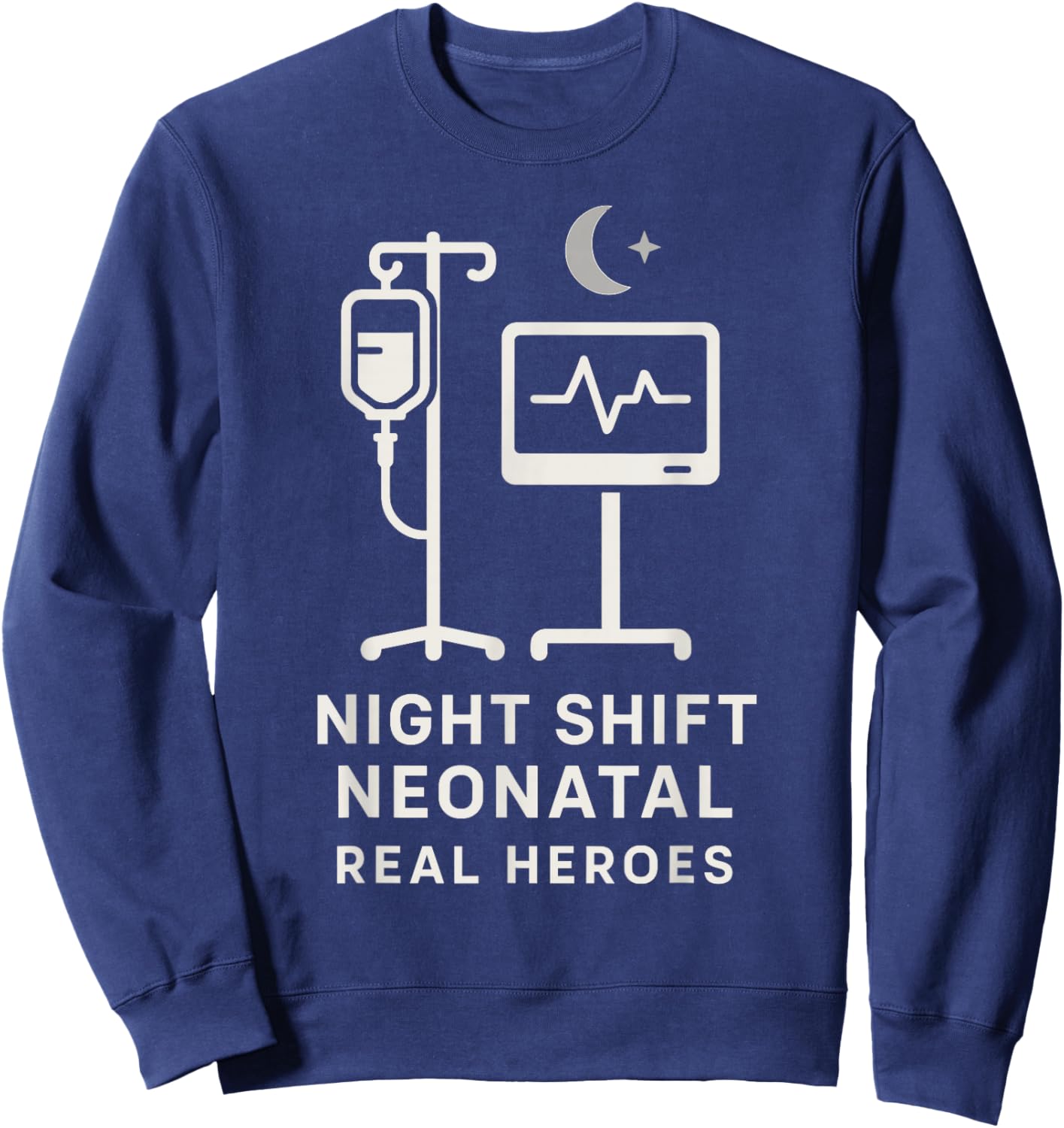 NICU Nurse Humor Neonatal ICU Dark Sarcastic Coffee Gift Sweatshirt - Sweatshirt | Navy