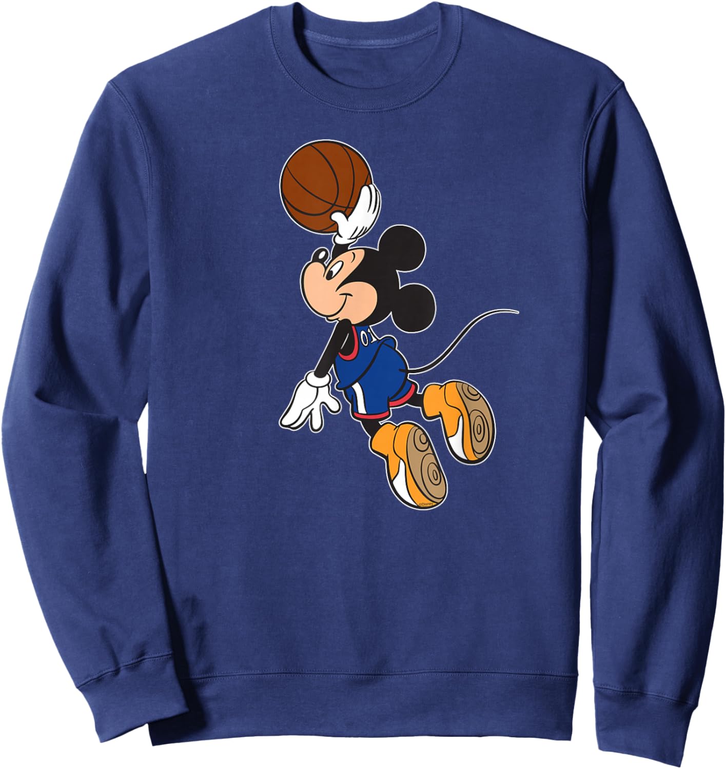 Disney Sports Mickey Mouse Basketball Team Player Sweatshirt - Sweatshirt | Navy