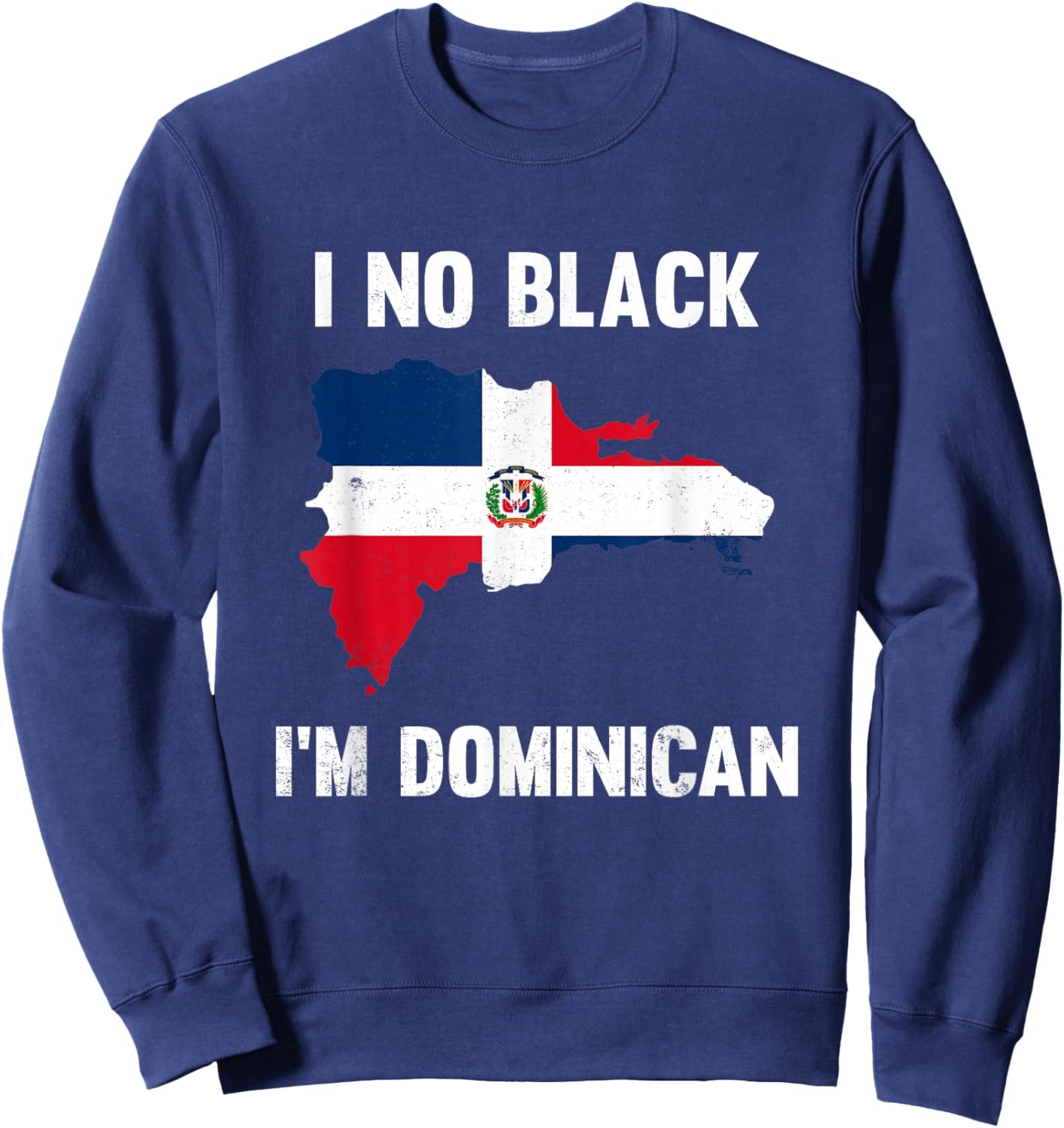 Vintage I No Black I'm Dominican Sweatshirt - Sweatshirt | Navy