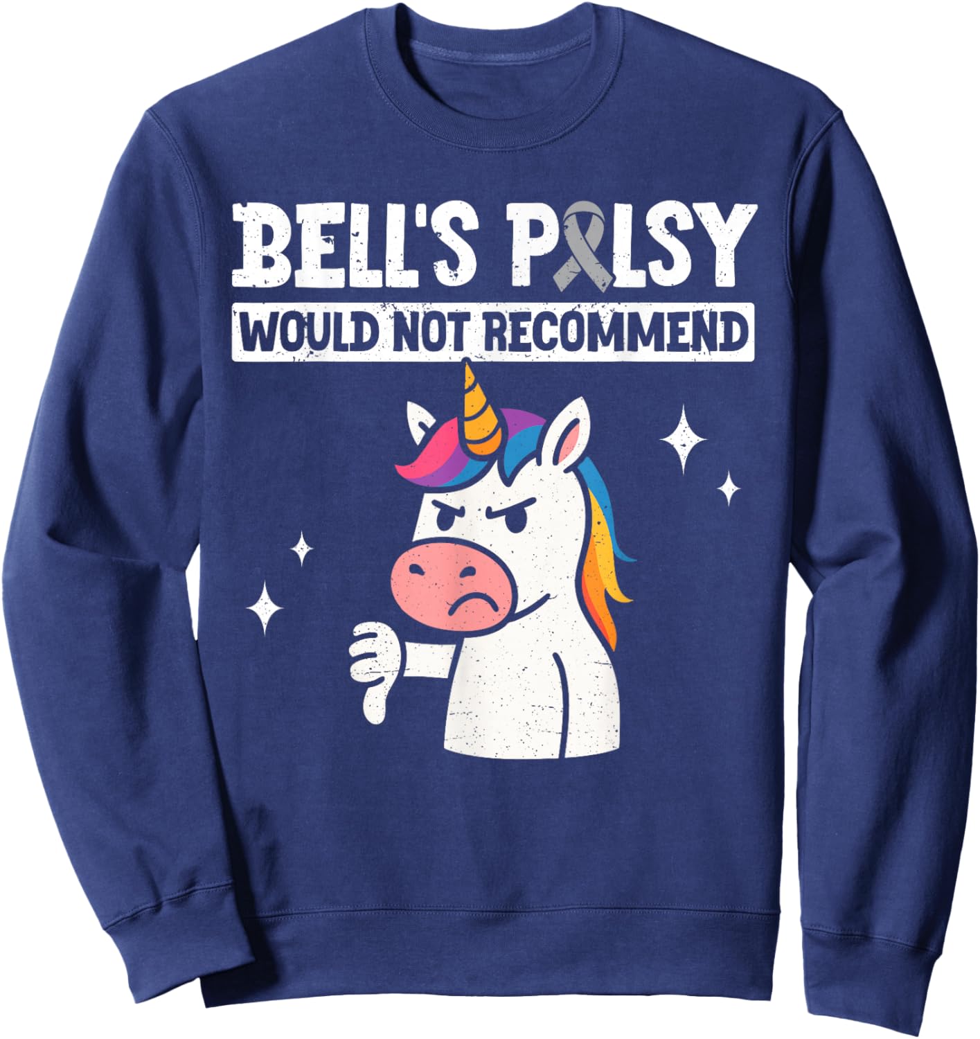 Bells Palsy Warrior Sweatshirt - Sweatshirt | Navy