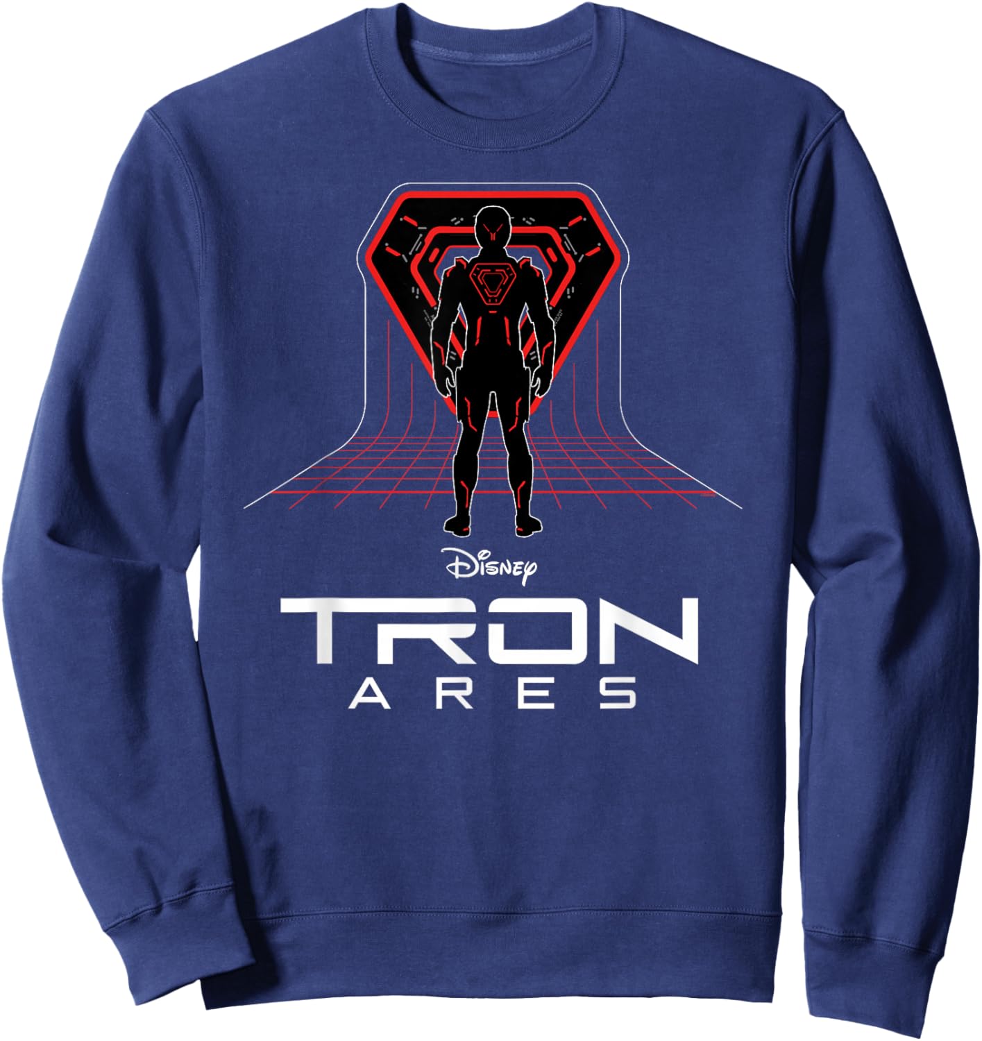 Disney TRON: Ares Digital Grid and Logo Official Movie Sweatshirt - Sweatshirt | Navy