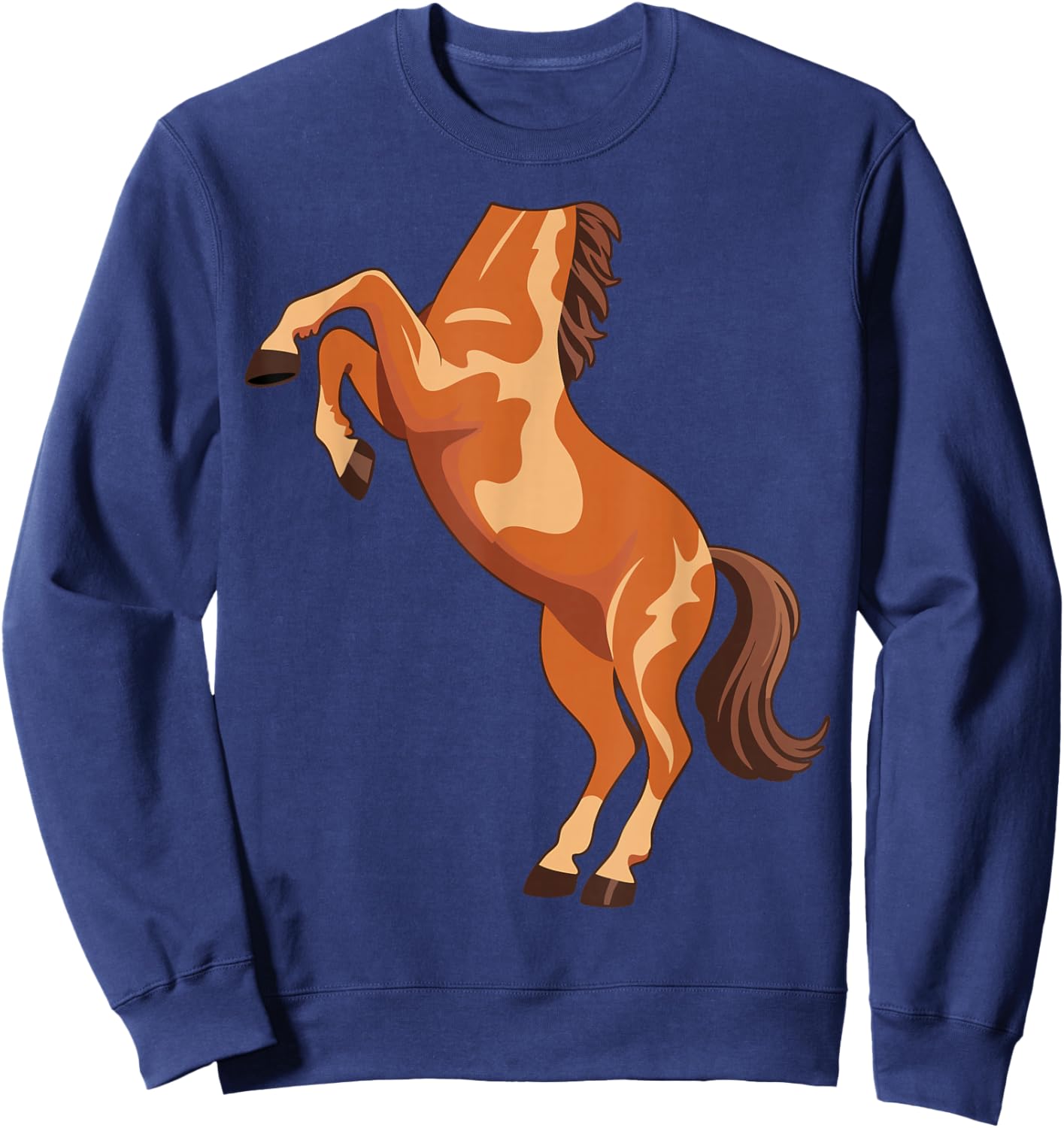Horse Shirt Adult Kids Men Women Body Horse Costume Sweatshirt - Sweatshirt | Navy