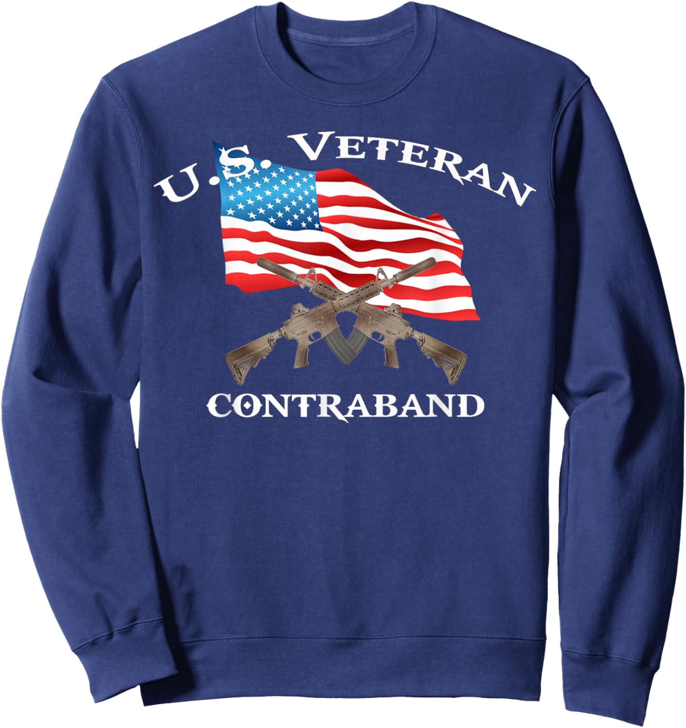 Contraband - U.S. Veteran Sweatshirt - Sweatshirt | Navy