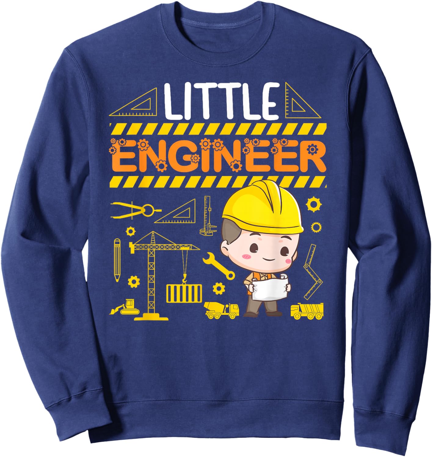 Little Engineer Future Engineer Boy Engineering Sweatshirt - Sweatshirt | Navy