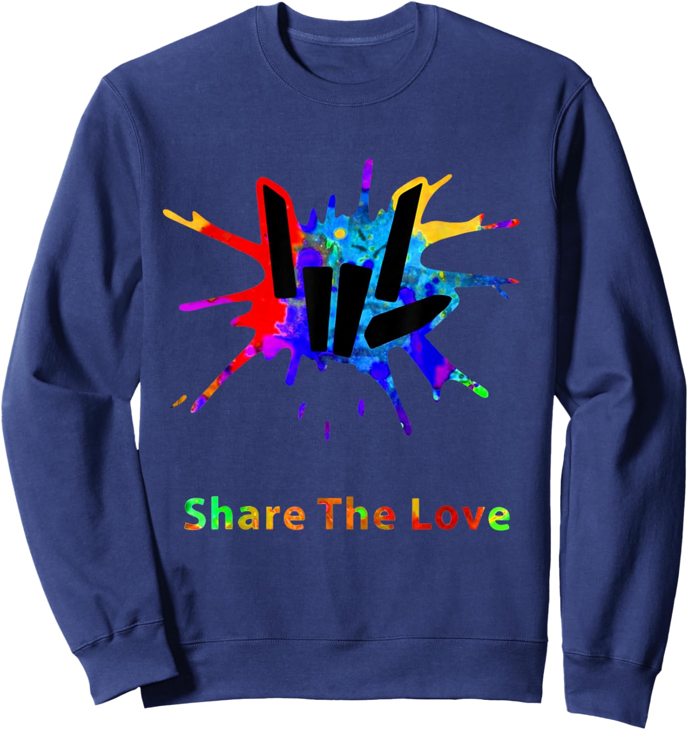 Sharer Share The Love Merch Kids Birthday Gifts Sweatshirt - Sweatshirt | Navy