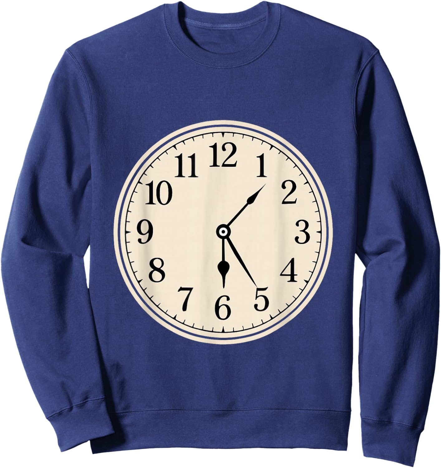 Funny Meme Saying 6 7 Women Kids Clock Time Sweatshirt - Sweatshirt | Navy