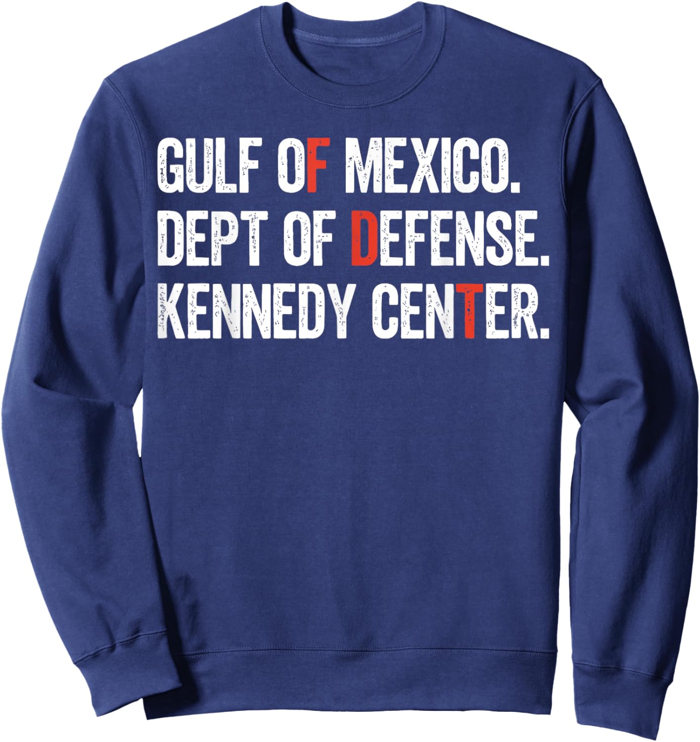 Gulf of Mexico Dept of Defense Kennedy Center Vintage Retro Sweatshirt - Sweatshirt | Navy