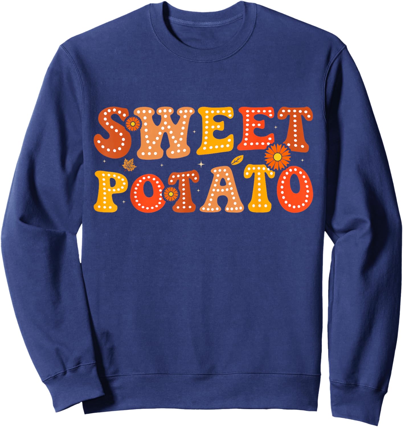 Sweet Potato and Kind of Rude Potato Thanksgiving Couples Sweatshirt - Sweatshirt | Navy