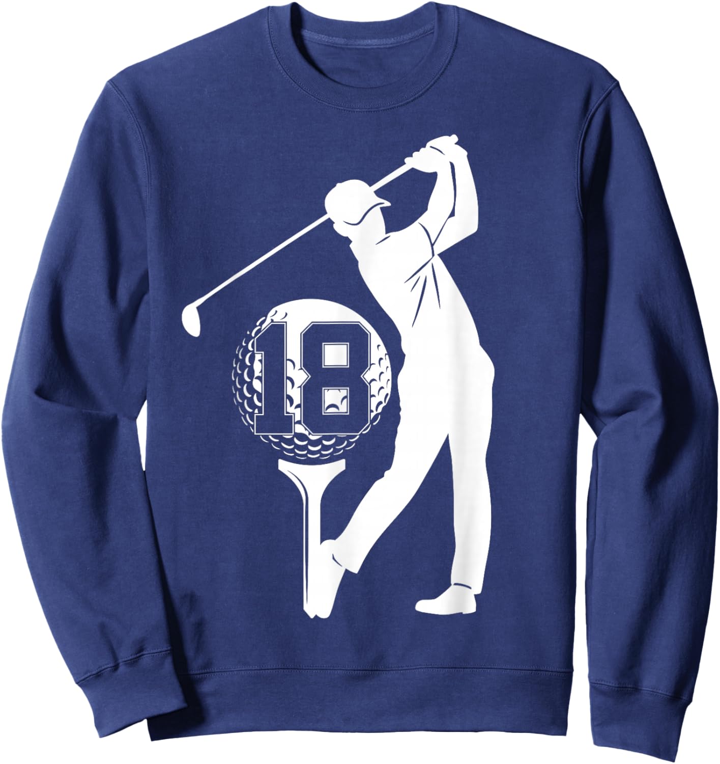 18 Years Golf 18TH Birthday Sweatshirt - Sweatshirt | Navy