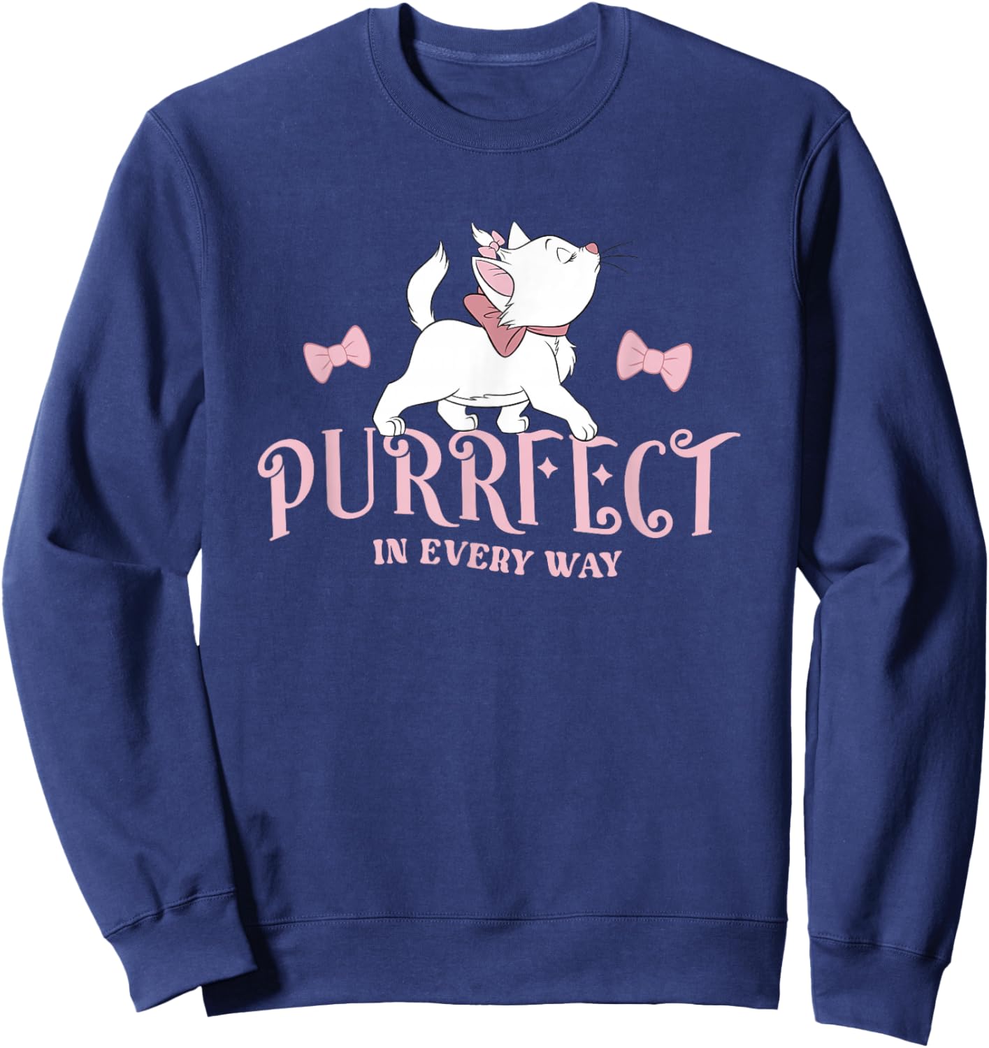 Disney The Aristocats Elegant Marie Purrfect in Every Way Sweatshirt - Sweatshirt | Navy