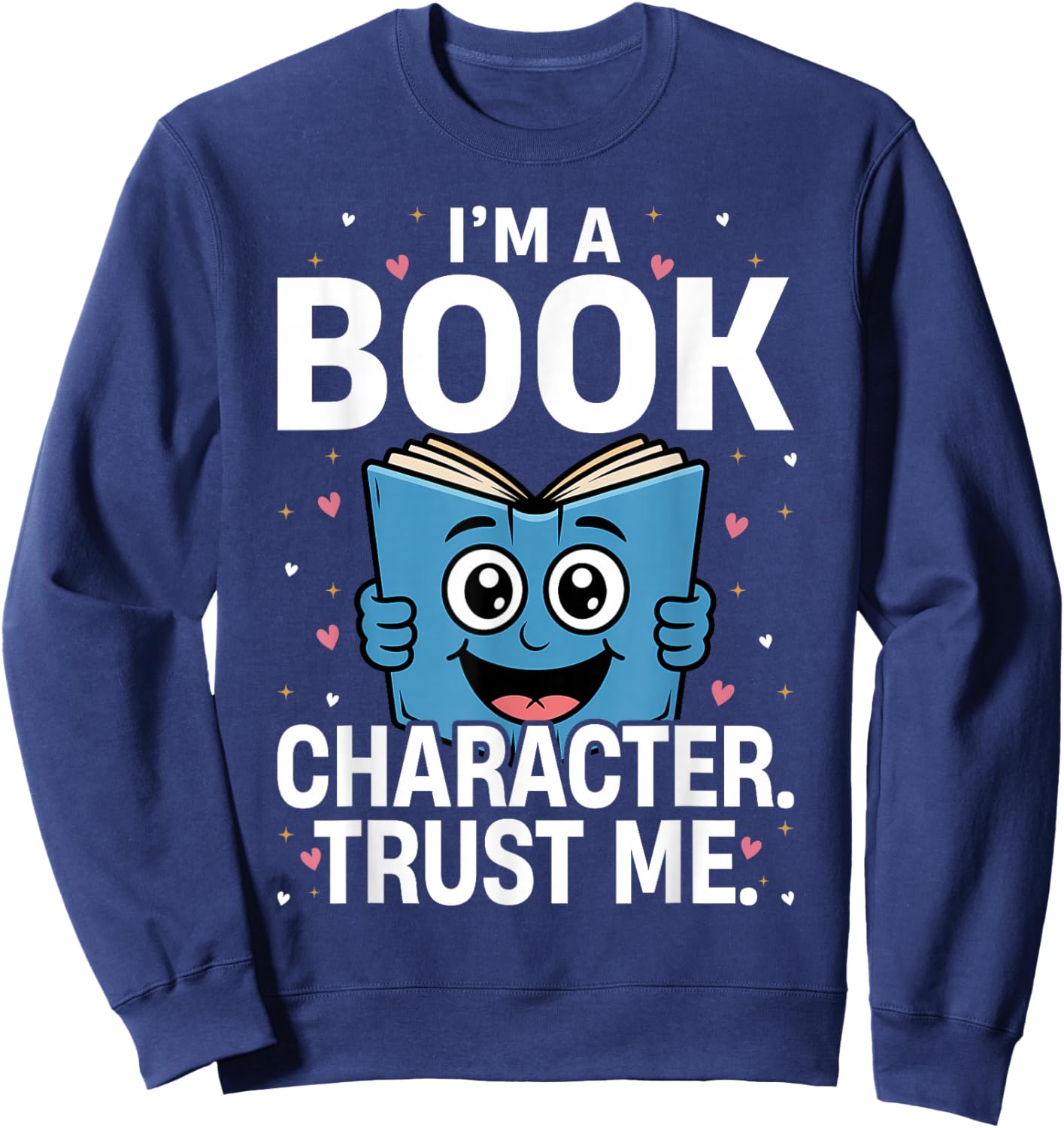 I'm a Book Character Costumes for Kids Storybook Sweatshirt - Sweatshirt | Navy