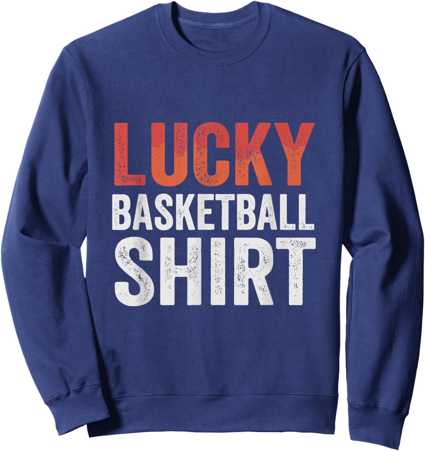 Funny Basketball Shirt Men Women Kids Boys Girls Sweatshirt - Sweatshirt | Navy
