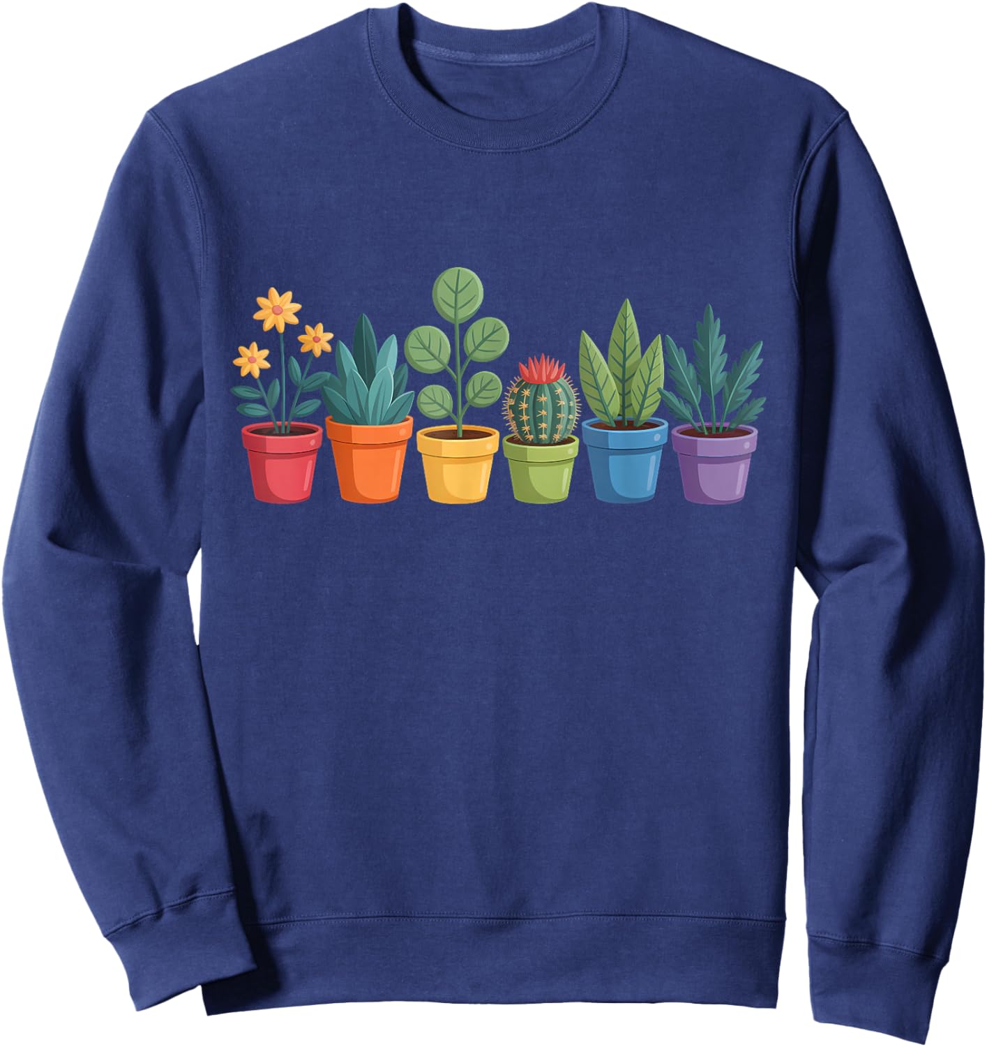 Plants LGBTQ Gardener Gay Pride Plant Gardening Sweatshirt - Sweatshirt | Navy