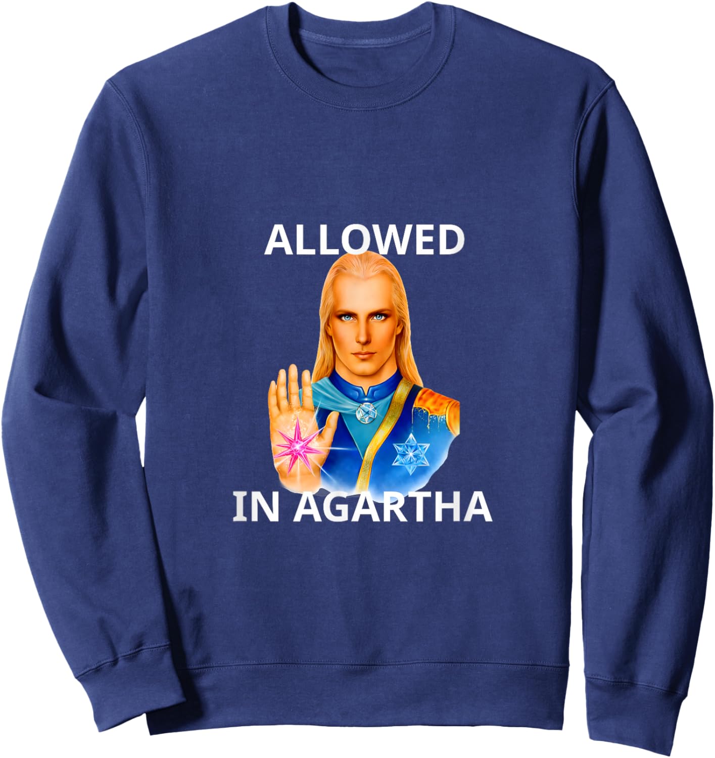 Agartha Ashtar | Meme Sweatshirt - Sweatshirt | Navy