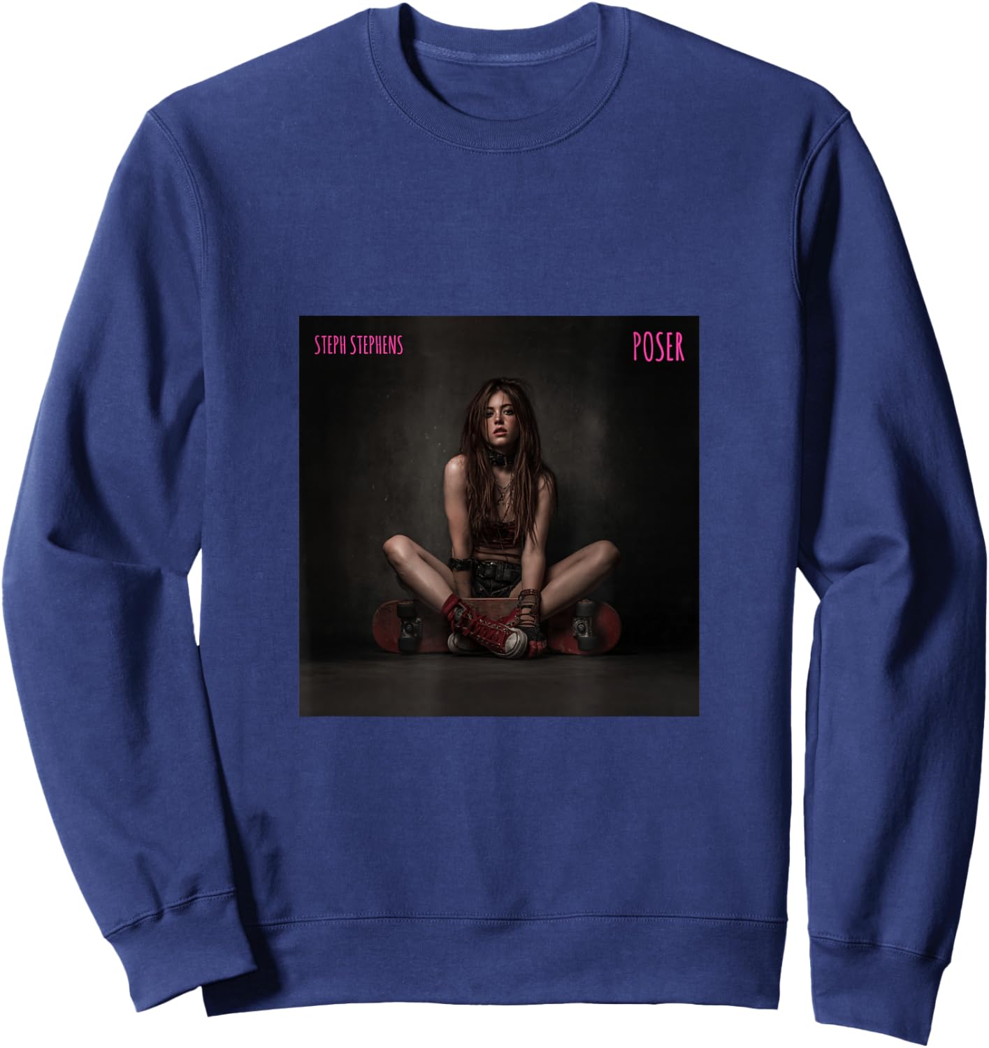 Poser Album Cover Sweatshirt - Sweatshirt | Navy