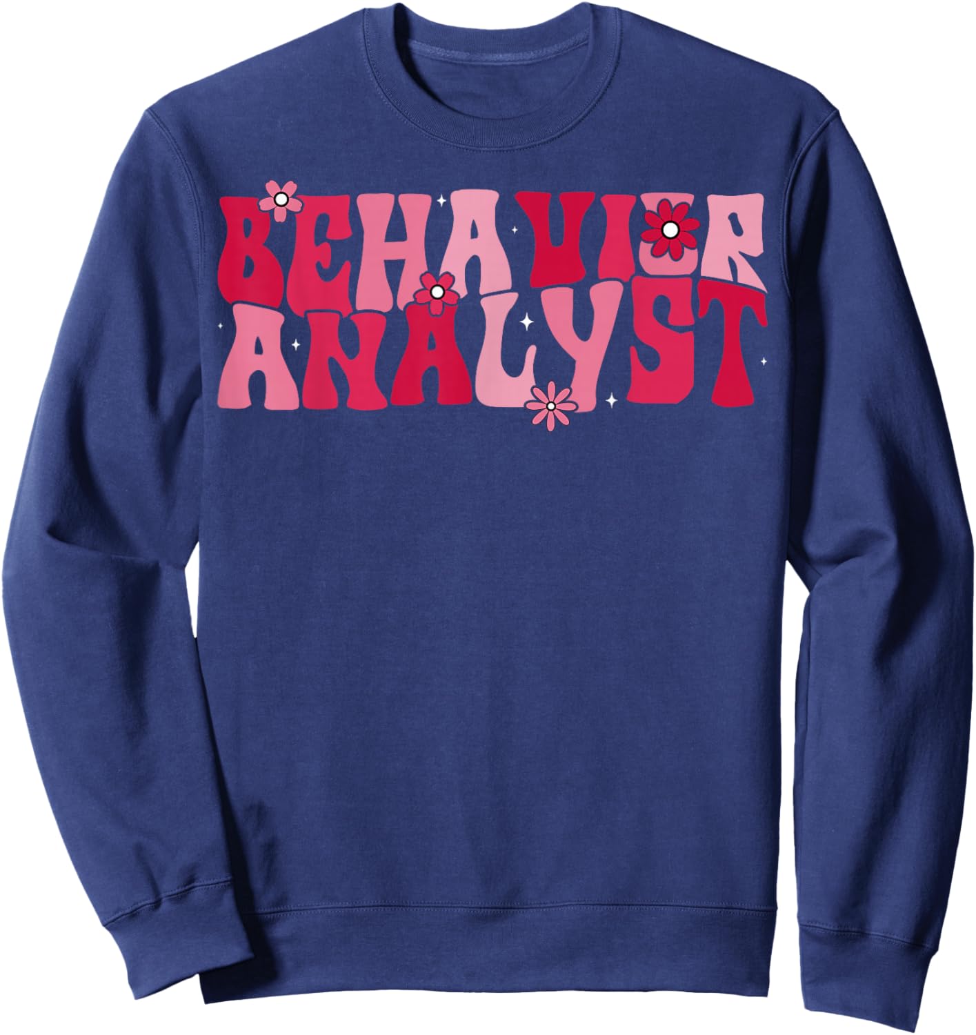ABA Therapist Couple Valentine's Day Behavior Analyst Sweatshirt - Sweatshirt | Navy