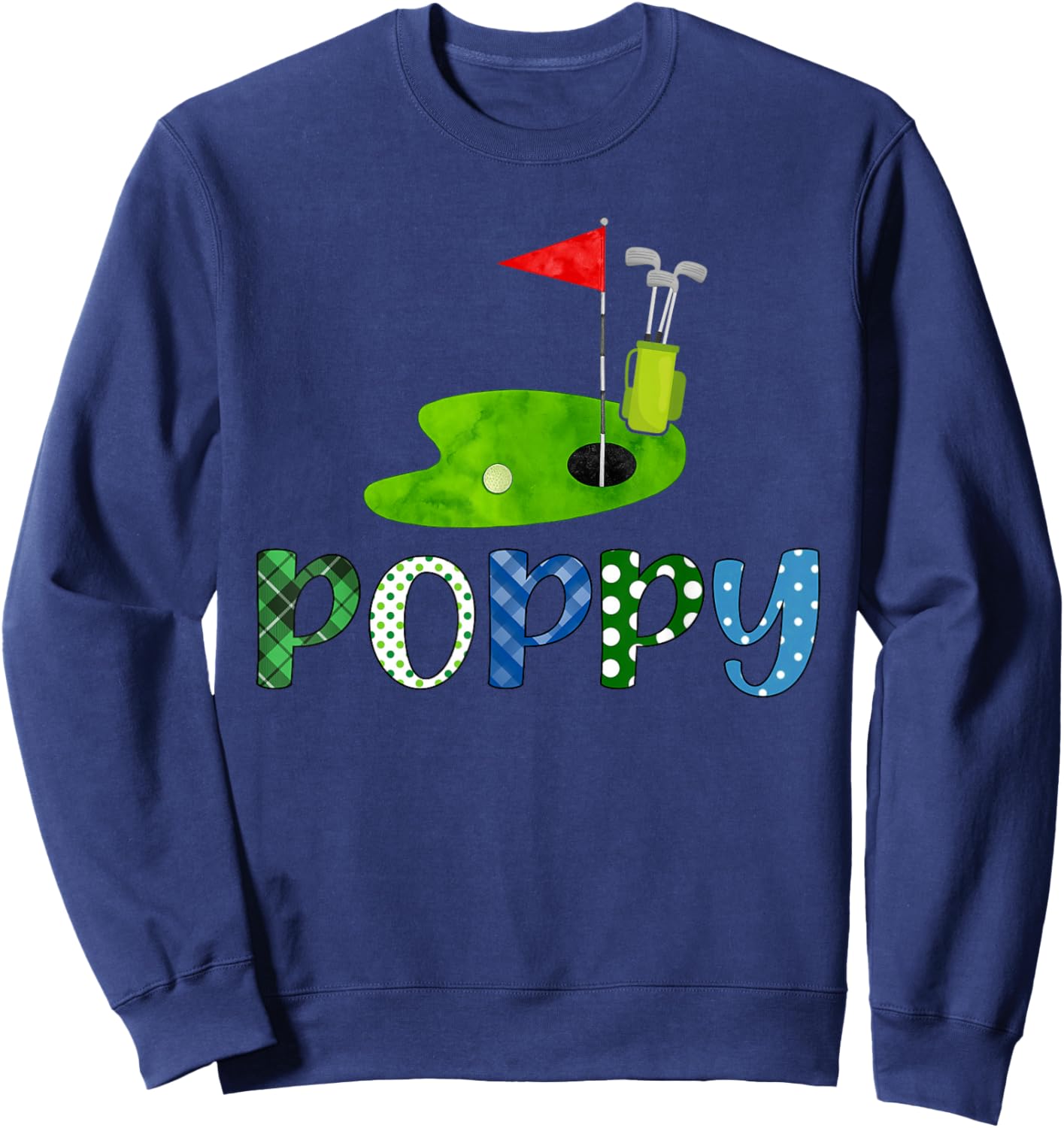 Poppy Golf Sport Matching Family Golf Lover Sweatshirt - Sweatshirt | Navy
