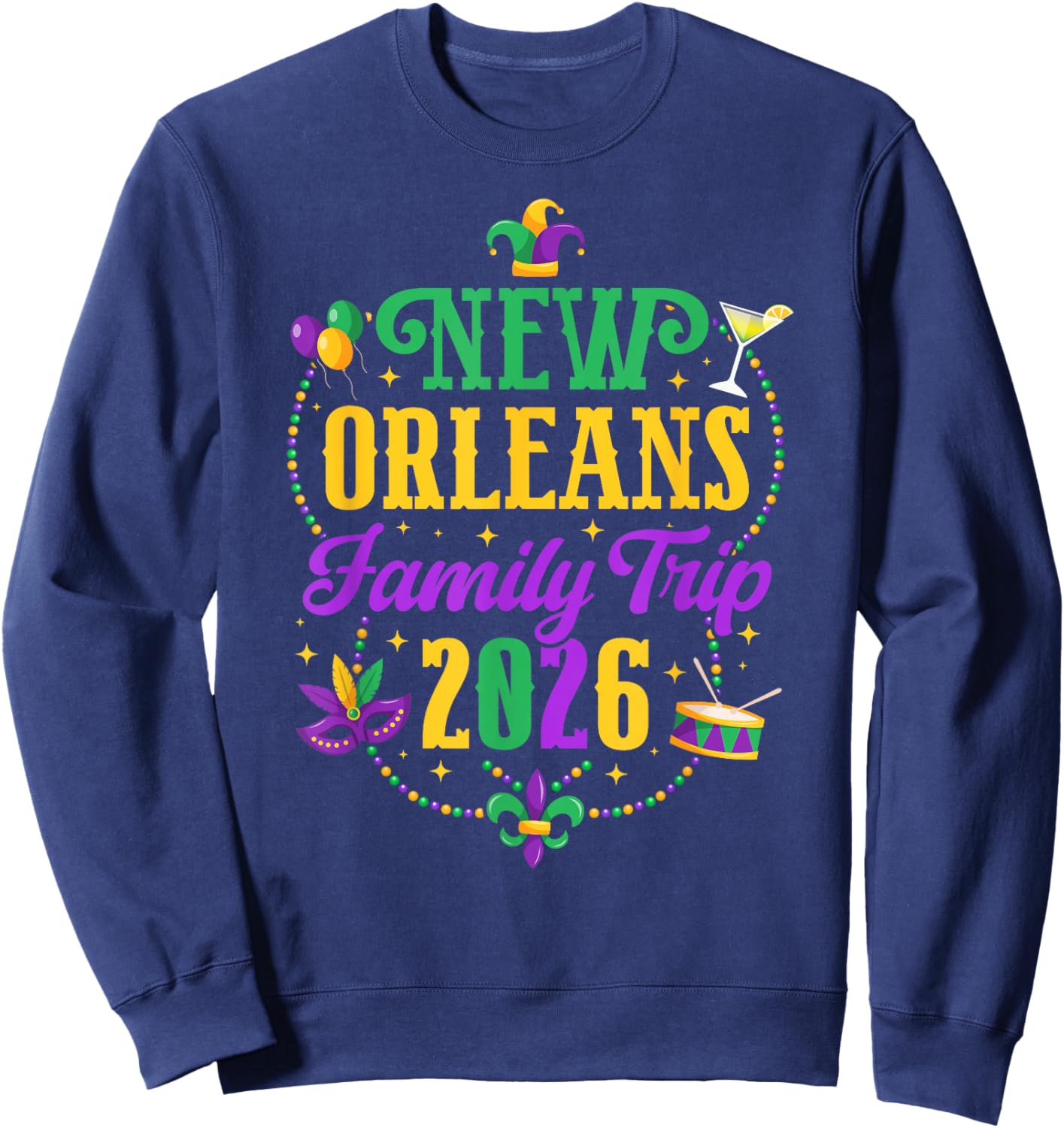 New Orleans Family Trip 2026 Family Vacation New Orleans Sweatshirt - Sweatshirt | Navy