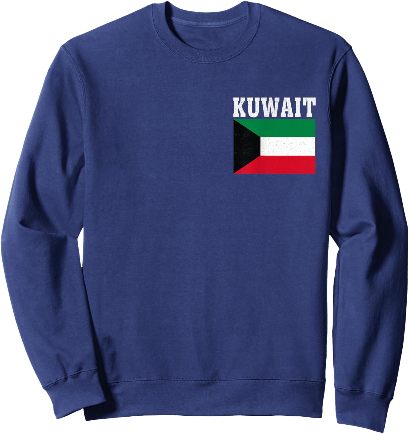 Kuwait Flag Patriotic National Roots Souvenir Sweatshirt - Sweatshirt | Navy