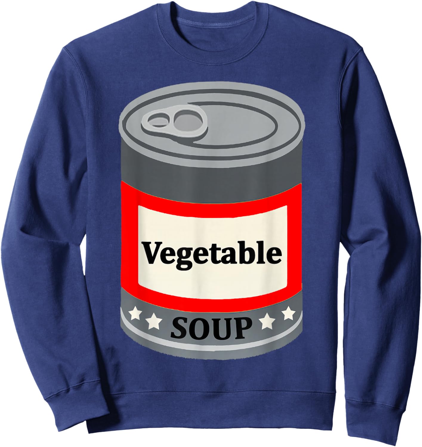 Vegetable Canned Soup Last Minute Fun Easy Halloween Costume Sweatshirt - Sweatshirt | Navy