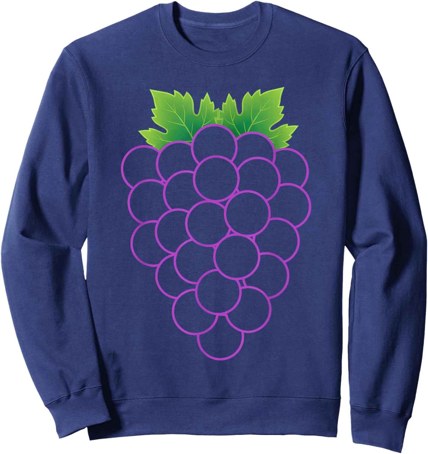Grapes Costume Halloween Fruit Salad Lover Sweatshirt - Sweatshirt | Navy