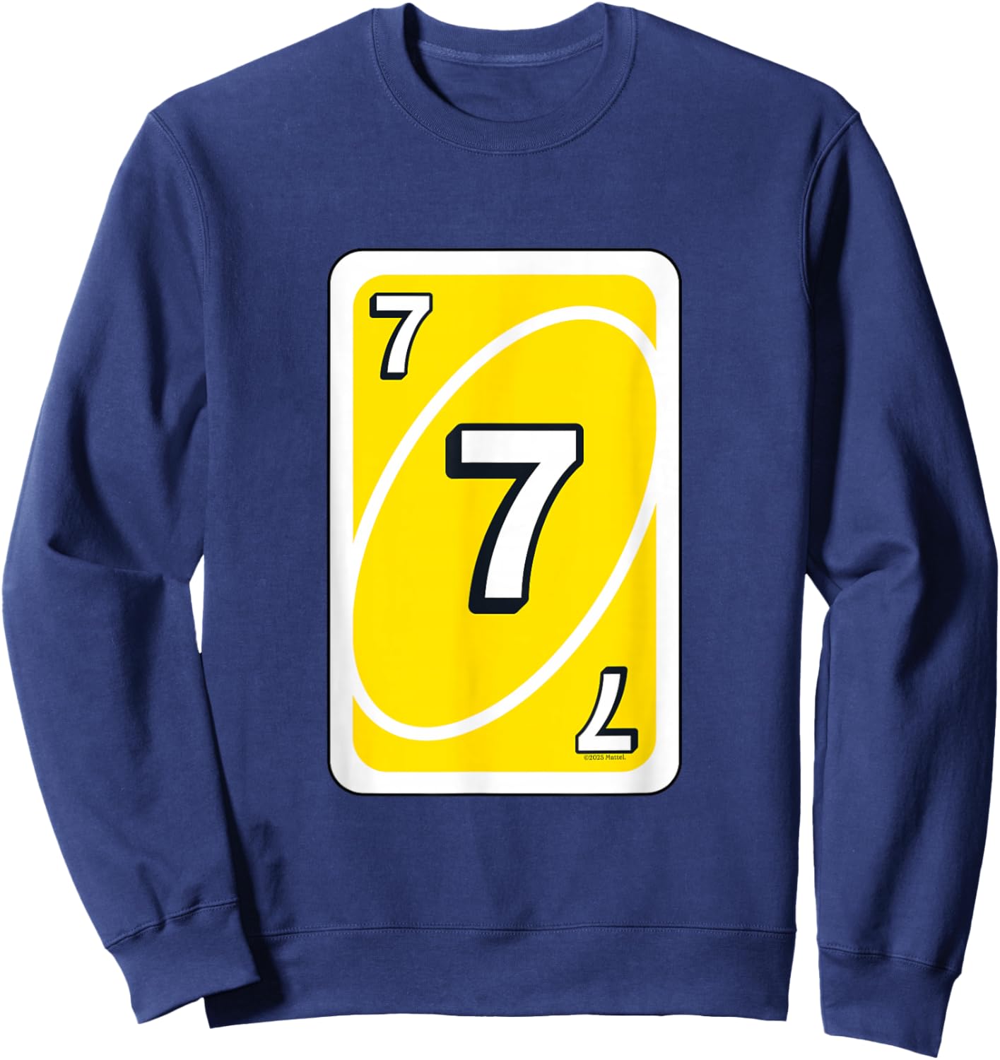 UNO Halloween Yellow 7" Card Sweatshirt - Sweatshirt | Navy