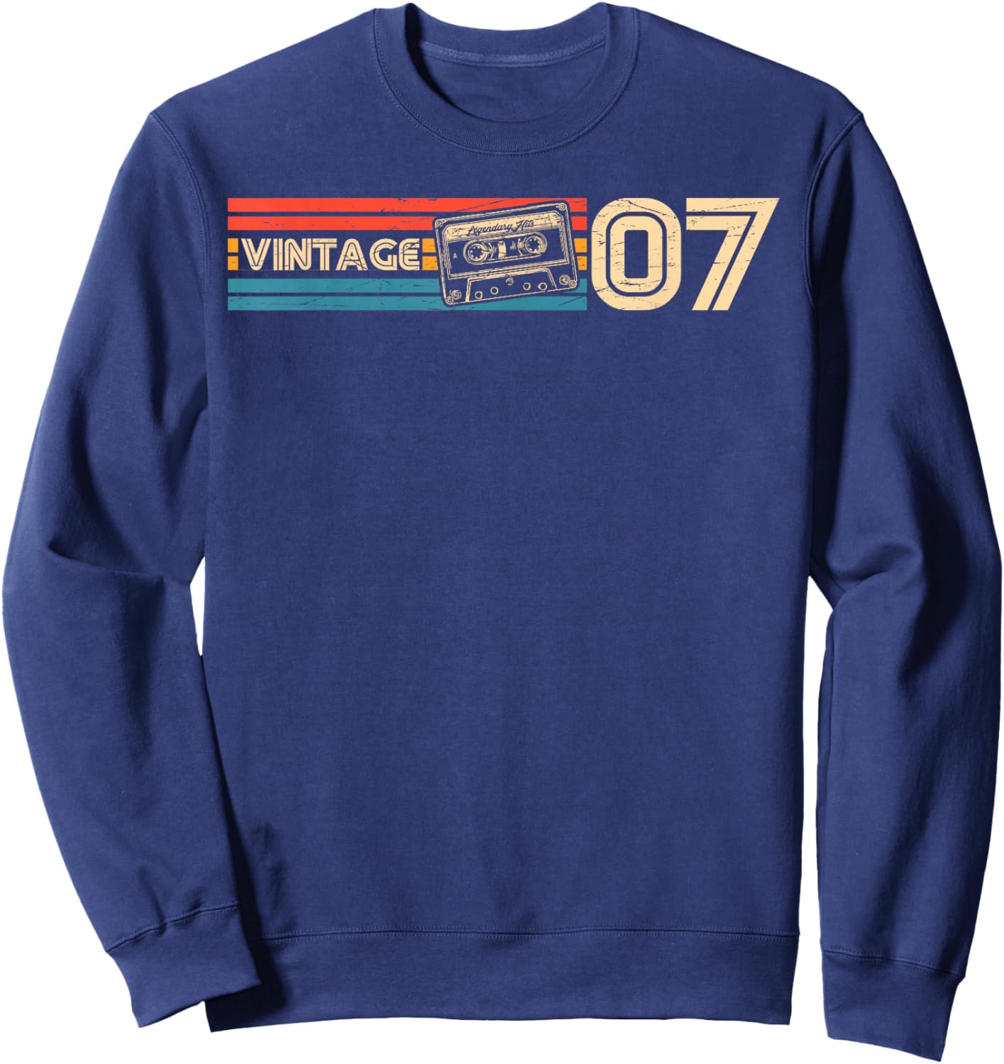 19th Birthday Retro Vintage 2007 Men Women Sweatshirt - Sweatshirt | Navy
