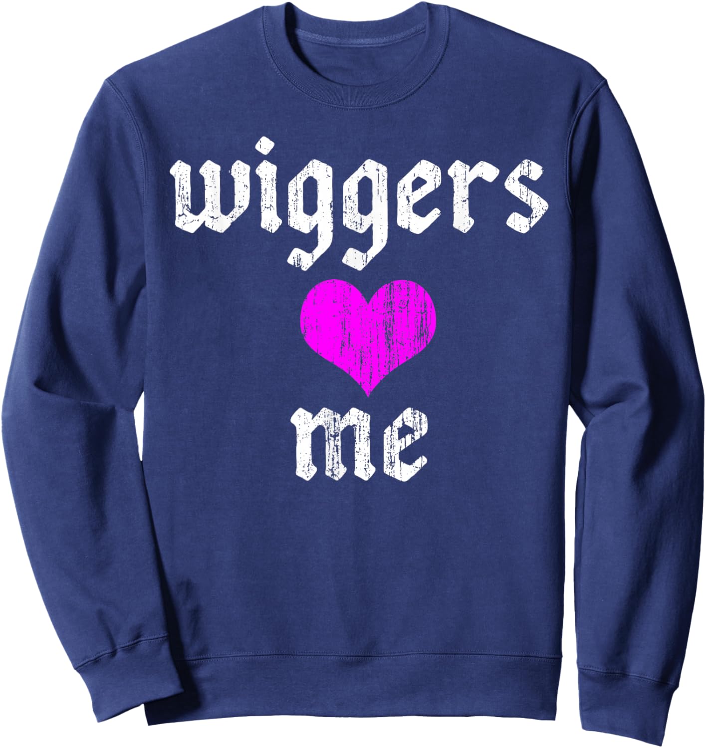 Wiggers Love me Vintage Sweatshirt - Sweatshirt | Navy